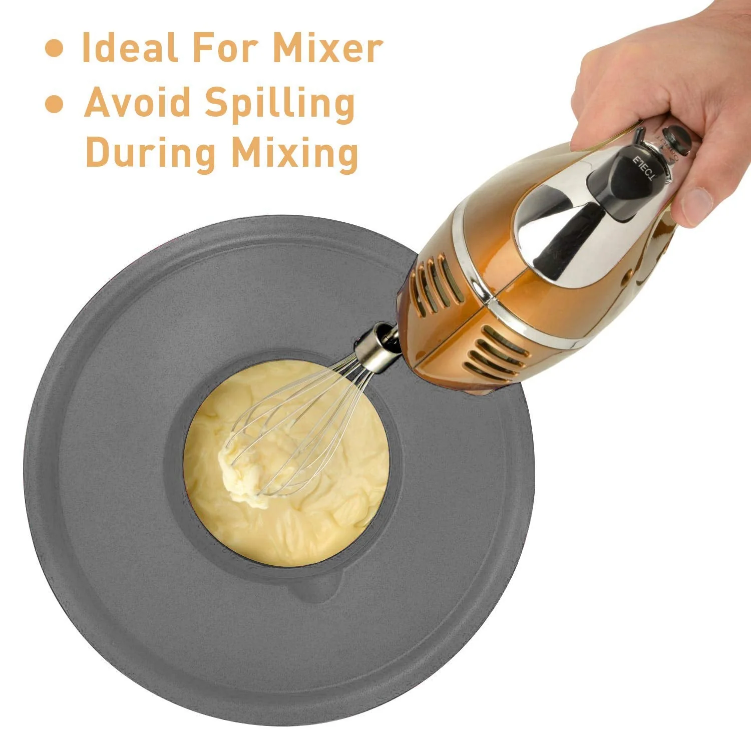 Wildone Mixing Bowls with Airtight Lids Set, 5PCS Stainless Steel Nesting Bowls Set for Kitchen, with Grater Attachments & Non-Slip Bottoms, Size 5, 3, 2, 1.5, 0.63 QT, Great for Baking & Serving - Image 5
