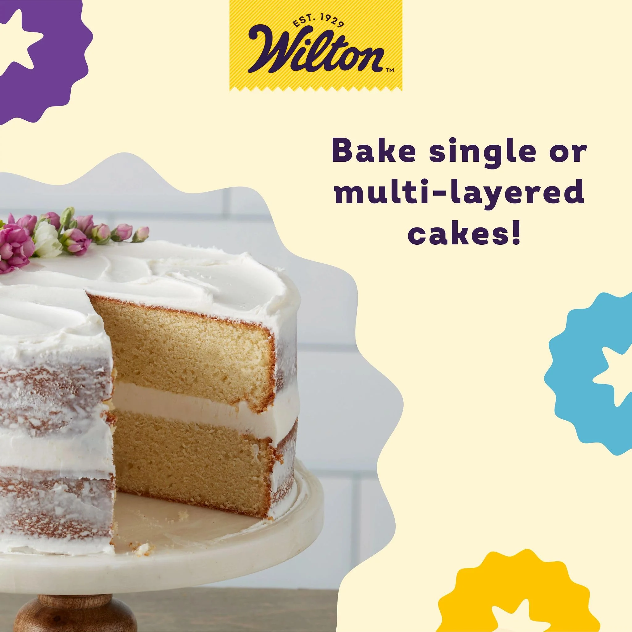 Wilton Aluminum 2-Piece Round Cake Pan Set, Durable Anodized Bakeware for Tiered & Layered Cakes, Even Heating, Rust-Resistant, Professional Cake Baking Pans, 9 x 2 in, Packaging May Vary - Image 3