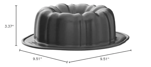 Wilton Gold Premium Non-Stick Warp-Resistant Bakeware, Made without PFAs, Fluted Tube Pan, 9.49 in, Packaging May Vary - Image 2