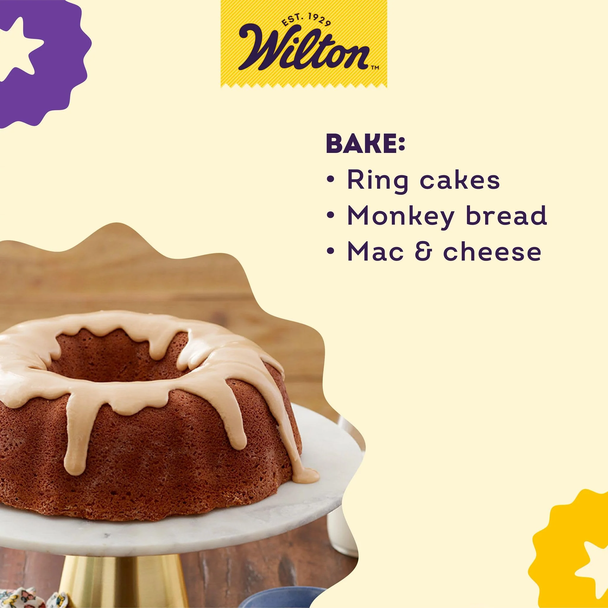 Wilton Gold Premium Non-Stick Warp-Resistant Bakeware, Made without PFAs, Fluted Tube Pan, 9.49 in, Packaging May Vary - Image 4