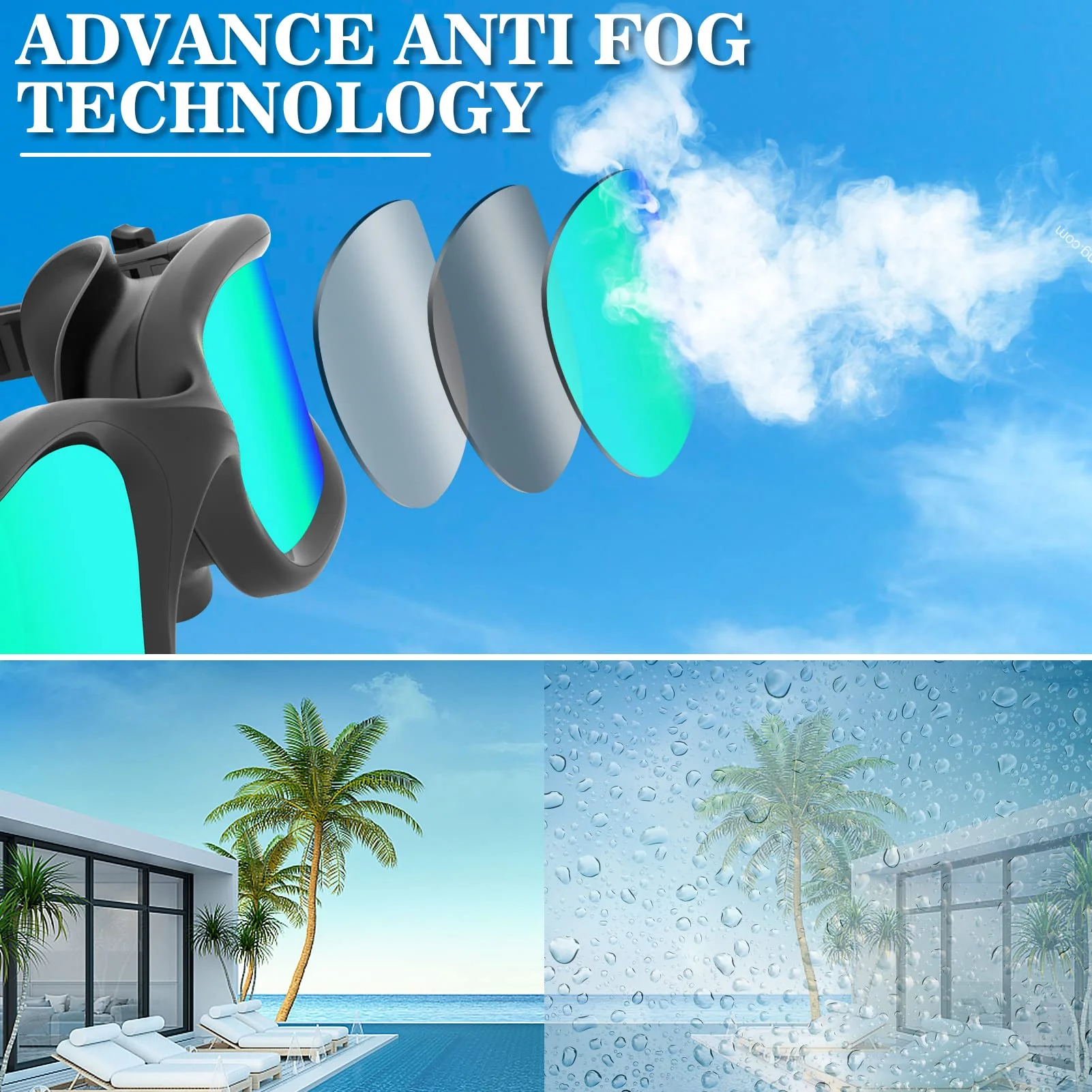 WIN.MAX Swimming Goggles Swim Pool Goggles Anti Fog Anti UV No Leakage Clear Vision for Men Women Adults Teenagers