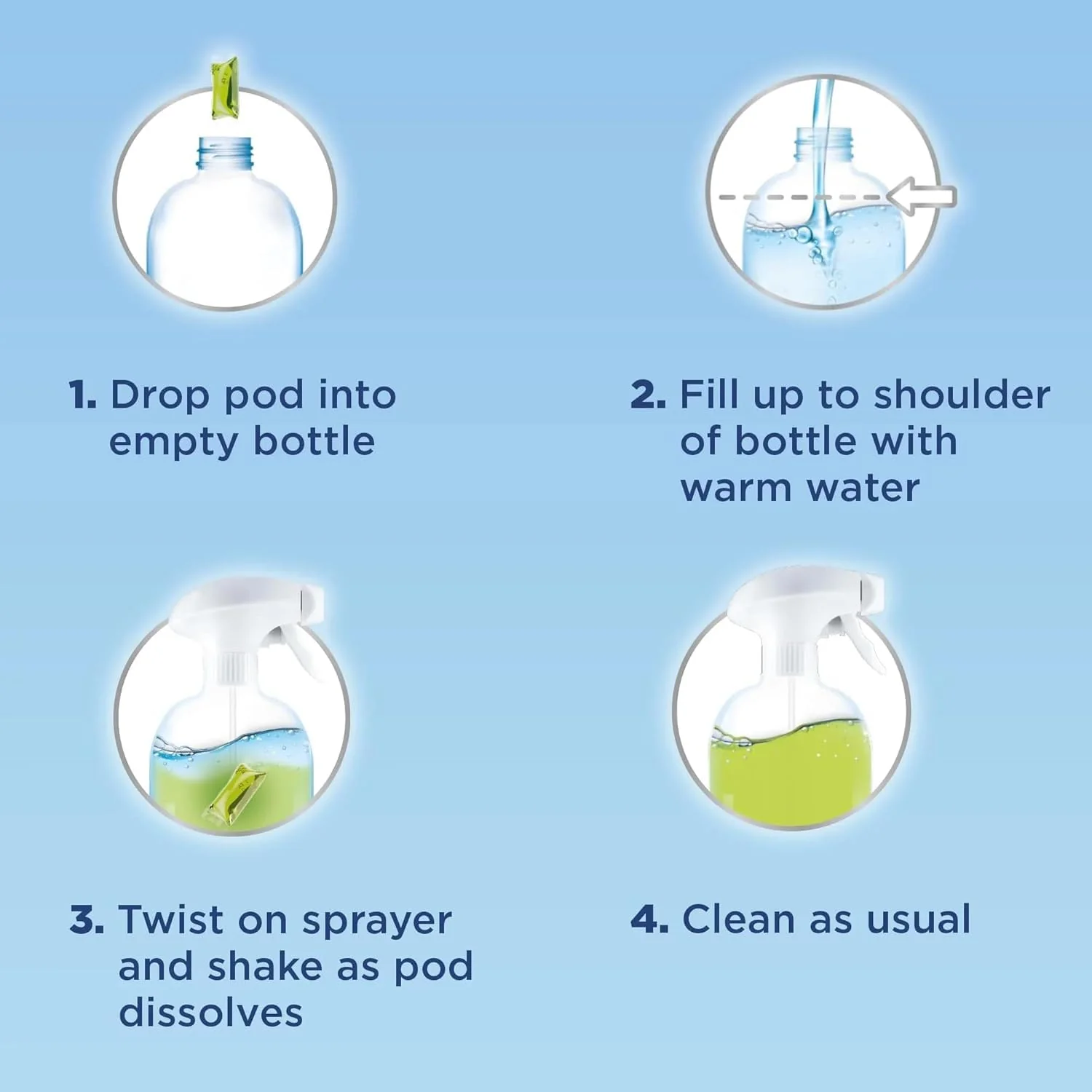 Windex 1 Gallon Refill, Glass Cleaner Refill 1 Gallon Original - With 1 Dissolve Pod - Makes 26oz - Image 3