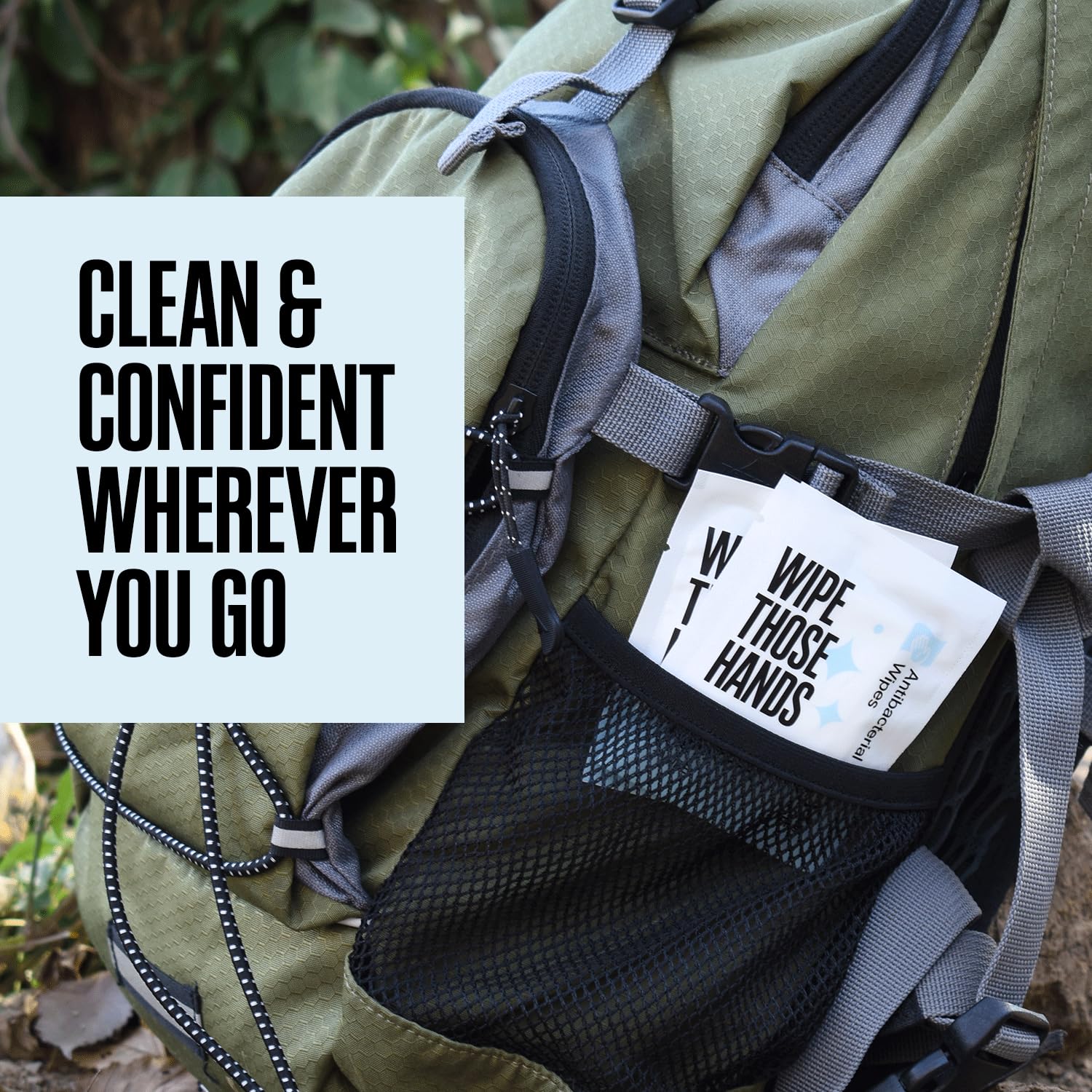 Wipe Those Hands On-The-Go Sanitizing Wipes - 4 Packs of 30 Individually Wrapped Wipes, 120 Total - Alcohol & Fragrance-Free - Kills Germs Fast - Travel Friendly - Image 6