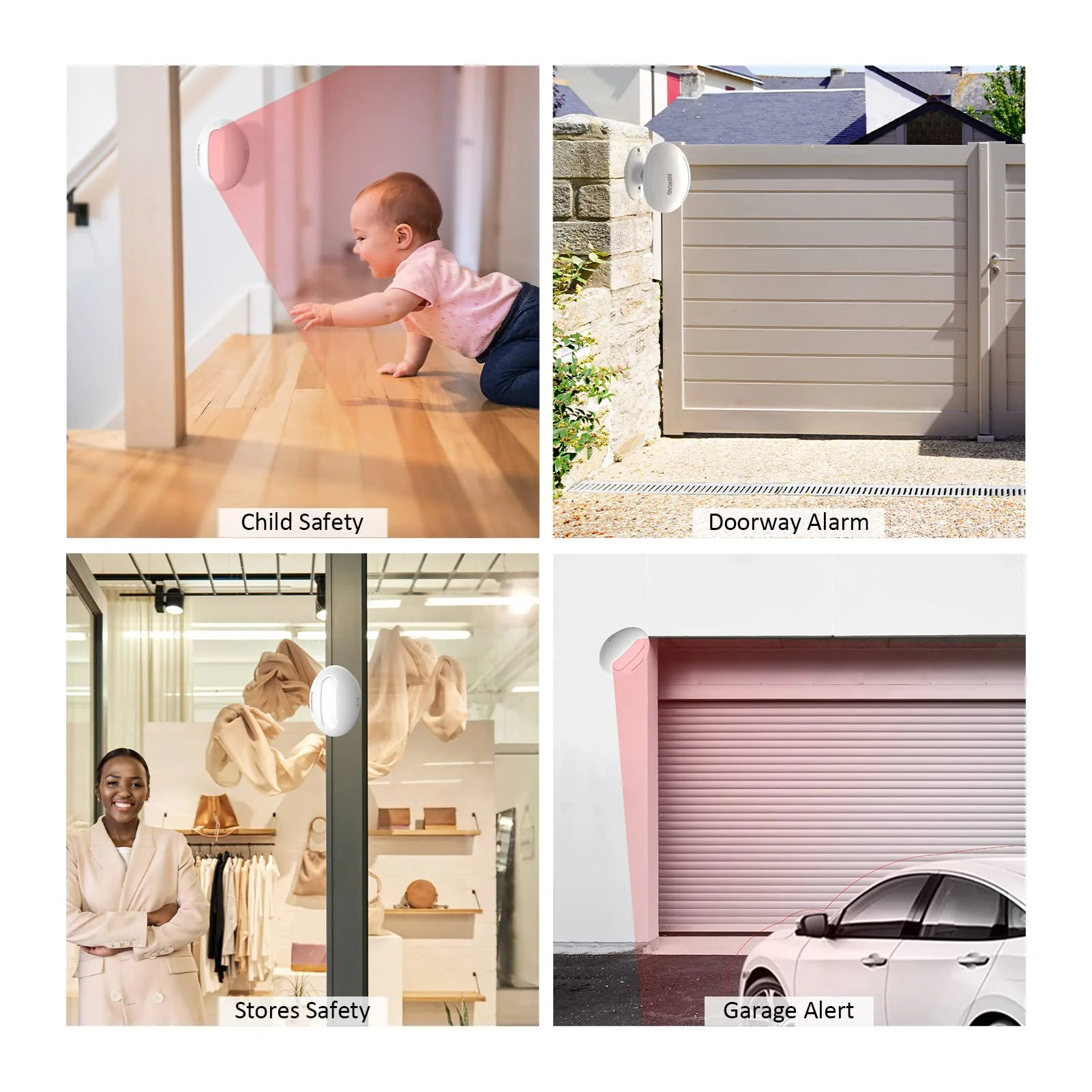 Wireless Motion Sensor Door Chime: Business Entry Doorbell Indoor Motion Detector Buzzer (500Ft Range, 32 Tunes, 5 Level Volume) Store Entrance Alert Bell Bed Alarm for Elderly Dementia Patients - Image 5