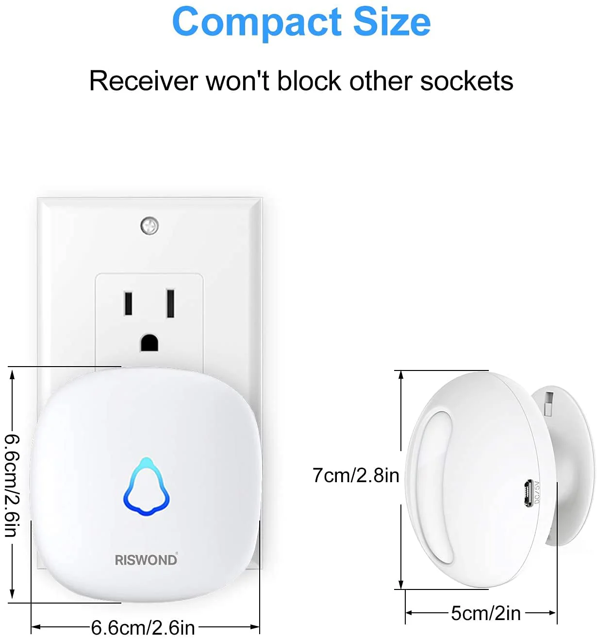 Wireless Motion Sensor Door Chime: Business Entry Doorbell Indoor Motion Detector Buzzer (500Ft Range, 32 Tunes, 5 Level Volume) Store Entrance Alert Bell Bed Alarm for Elderly Dementia Patients - Image 6