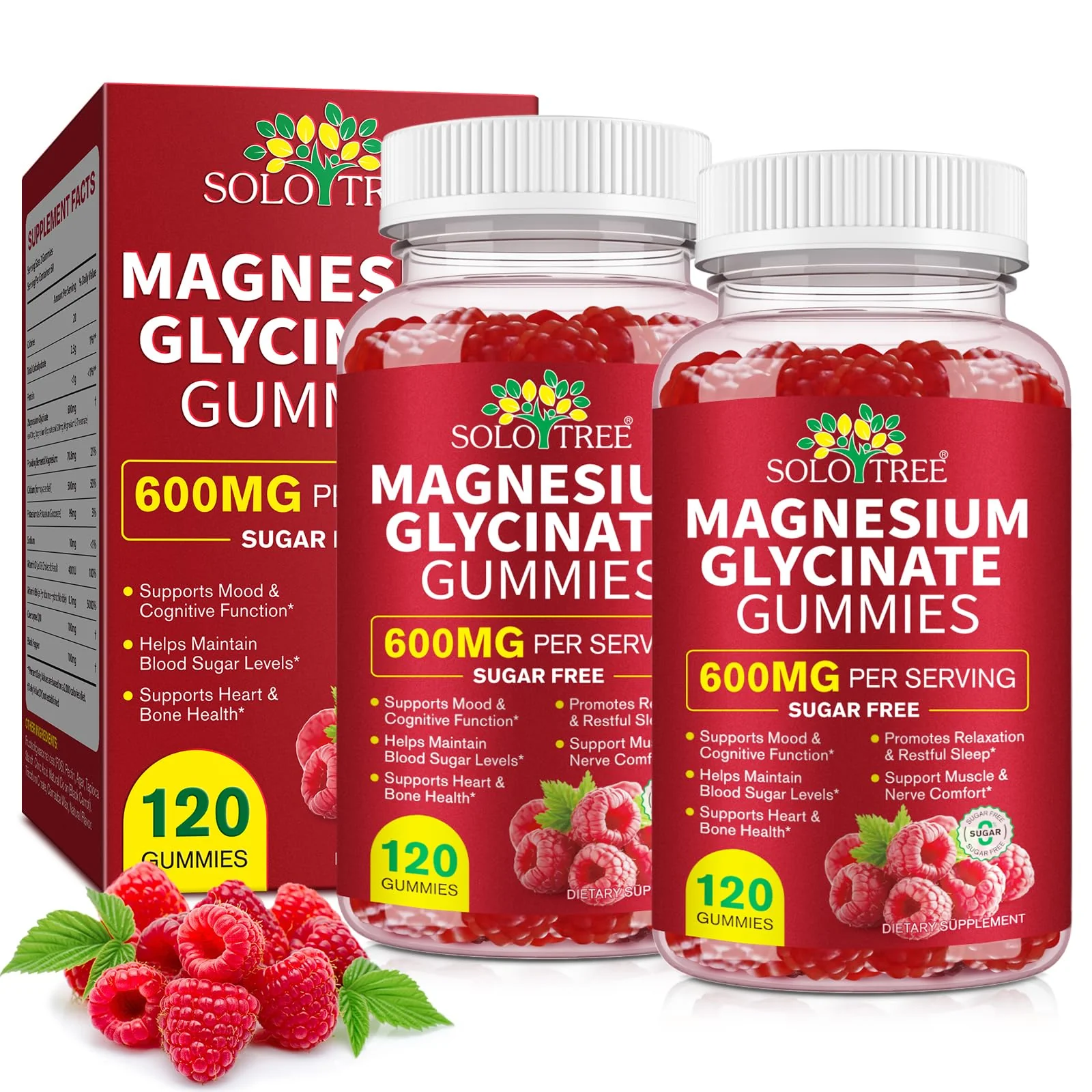 WOJBALMN Magnesium Glycinate Gummies,240 Count Magnesium Complex Supplement |Sleep, Calm & Relaxation Support|High Absorption MagnesiumGummies for Women, Men & Family|Gluten-Free