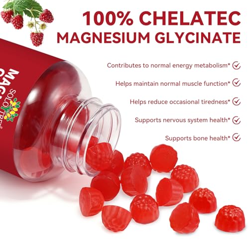 WOJBALMN Magnesium Glycinate Gummies,240 Count Magnesium Complex Supplement |Sleep, Calm & Relaxation Support|High Absorption MagnesiumGummies for Women, Men & Family|Gluten-Free - Image 10