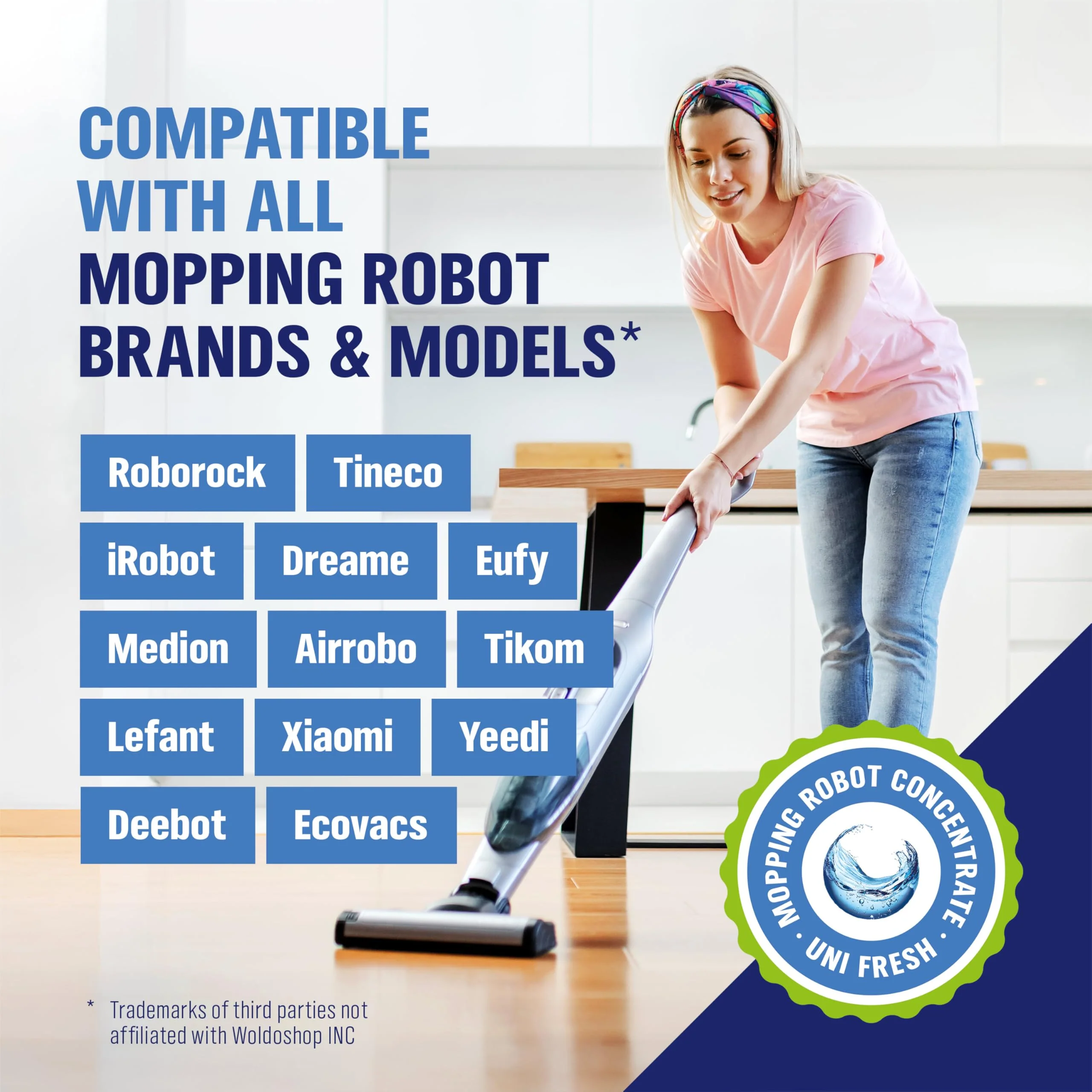 WoldoClean Floor Cleaner Solution for Robot Mops 25.36 fl.oz - Anti-Clog Formula Compatible with Roborock, Dreame, Roomba, Tineco, Professional Low-Foam Concentrate - Image 10