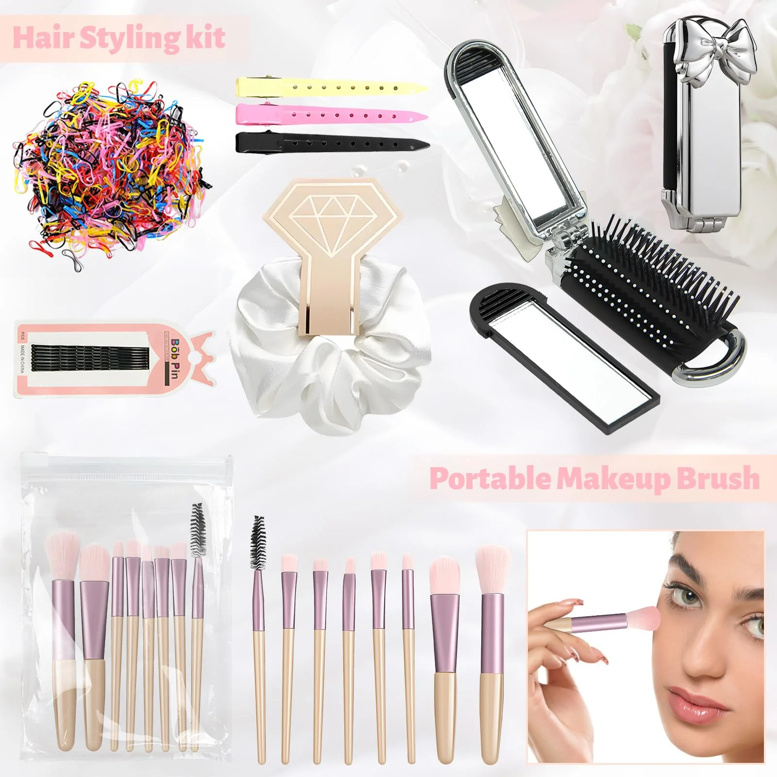Women's Wedding Emergency Kit for Bride Wedding Survival Set with Makeup Bag, 42 Pc Wedding Daily Travel Essential Items - Image 4