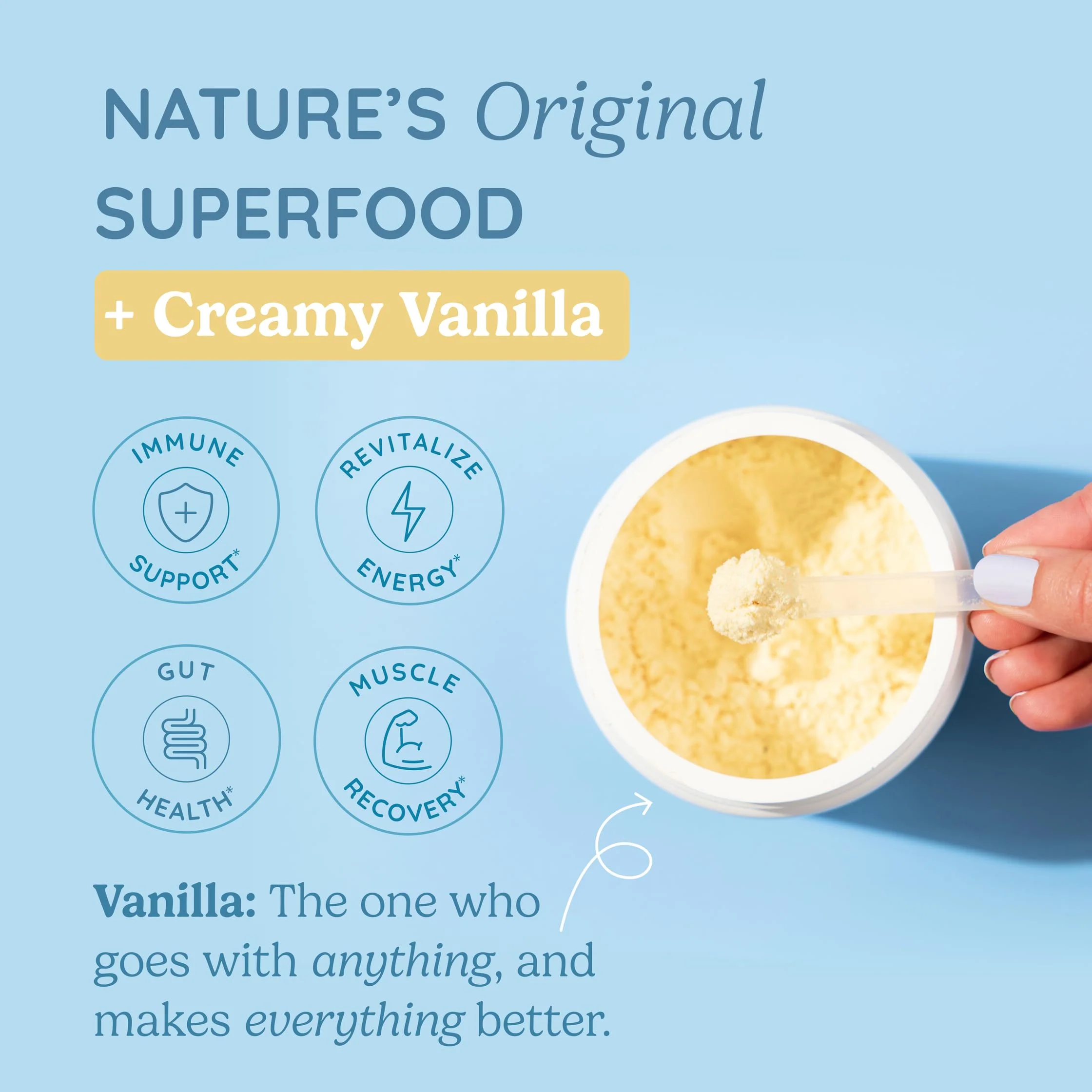 WONDERCOW Colostrum Supplement Powder for Gut Health, Immune Support & Wellness | Natural IgG Pure Whole Bovine Colostrum Superfood, Vanilla, 60 Servings - Image 3
