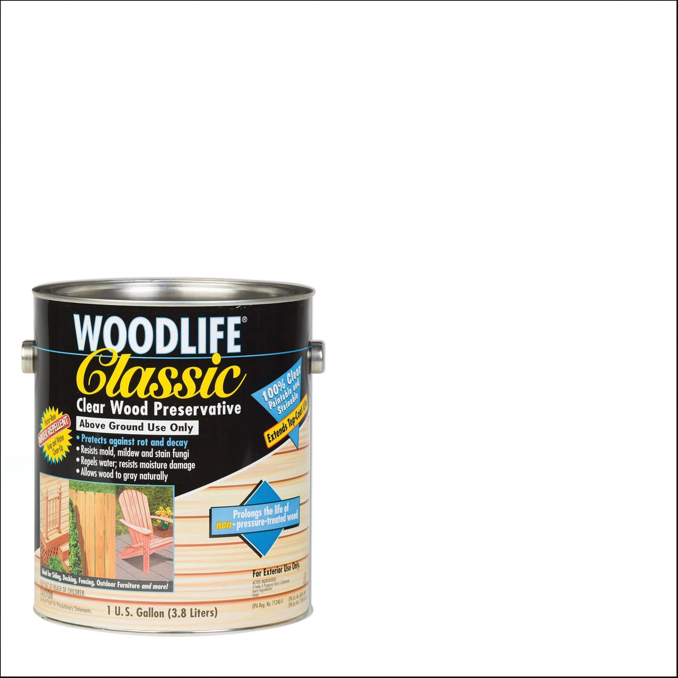 WOODLIFE 903-4PK Classic Above Ground Clear Wood Preservative, Gallon, Clear, 4 Pack - Image 10