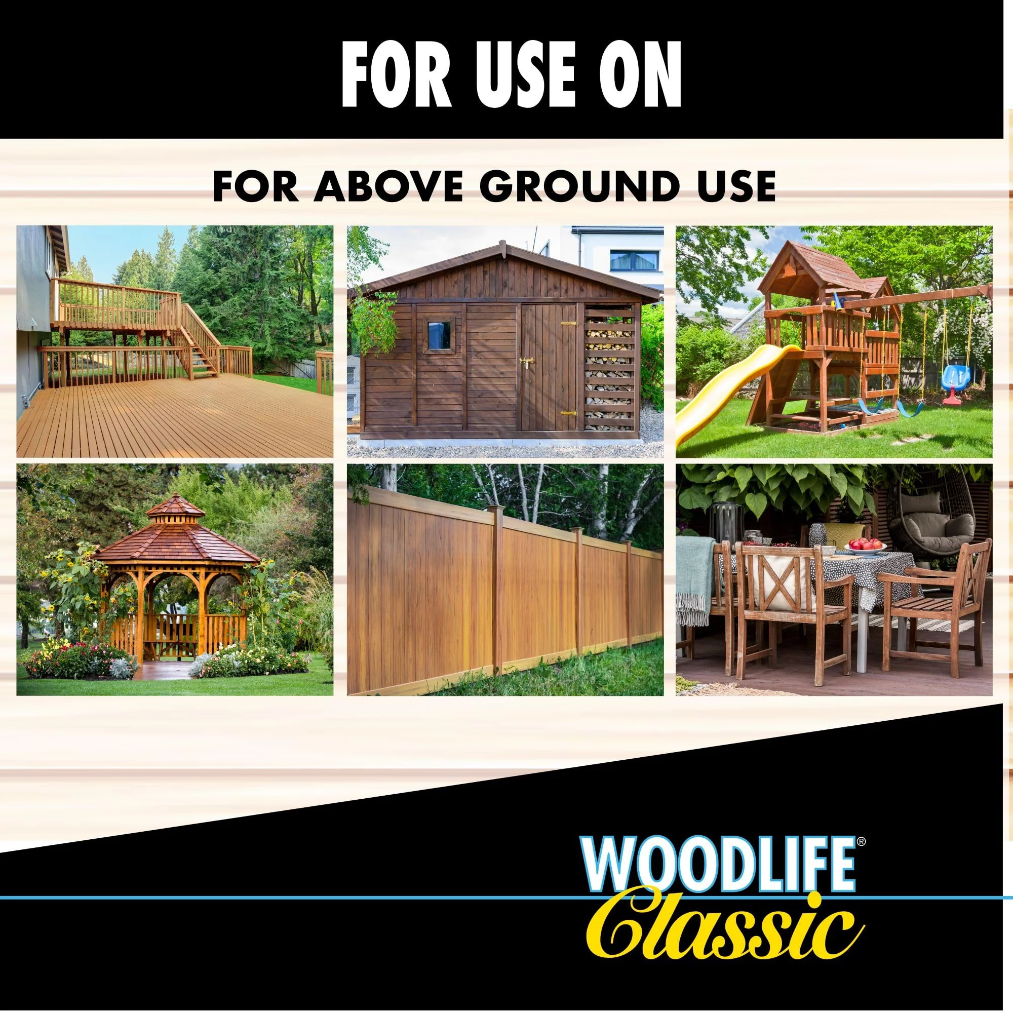 WOODLIFE 903-4PK Classic Above Ground Clear Wood Preservative, Gallon, Clear, 4 Pack - Image 7