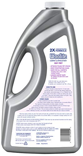 Woolite OXY PET Carpet & Upholstery Cleaning Solution, for use in leading upright carpet cleaners, 60oz, Removes tough pet messes - Image 3