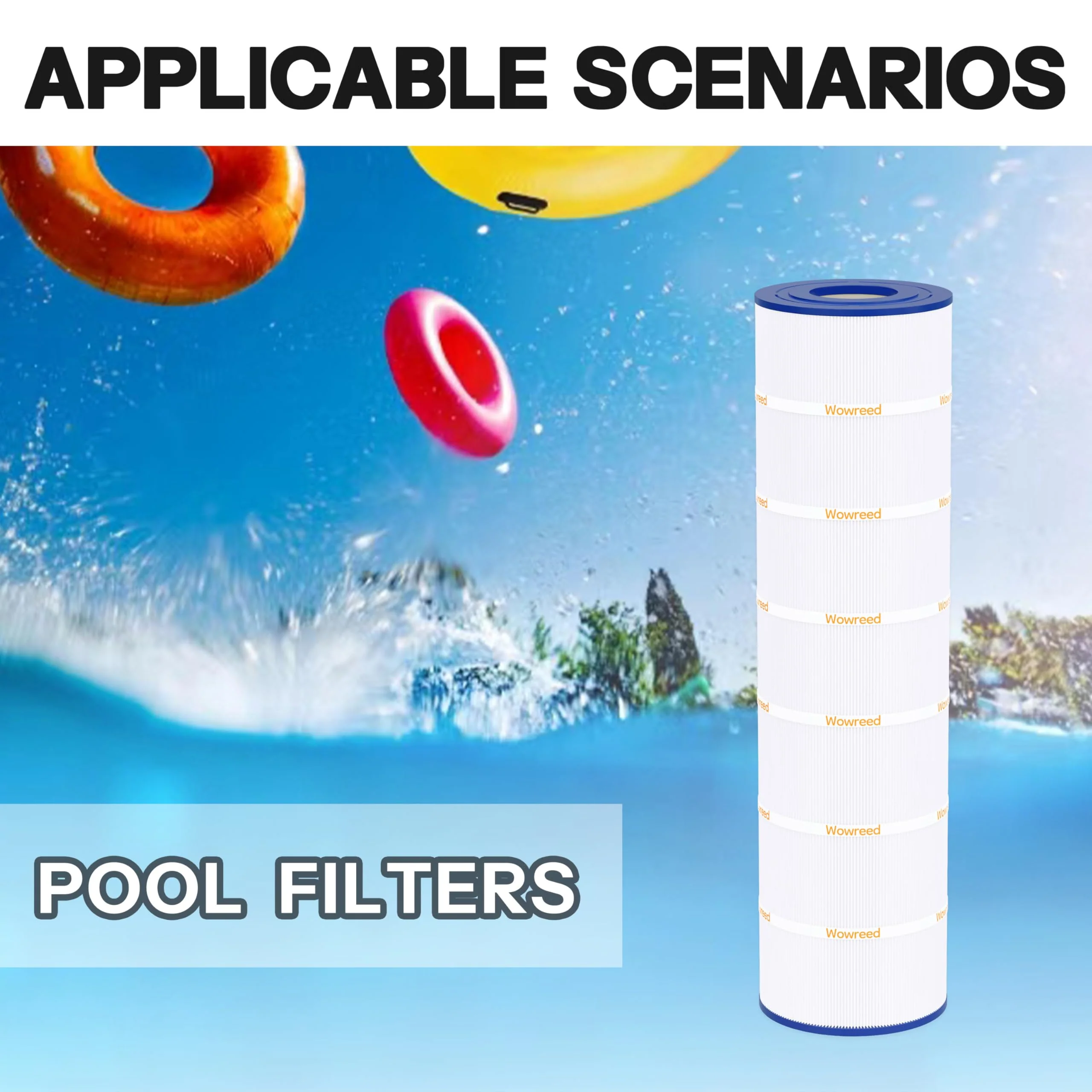 Wowreed Pool Filter Compatible with C-8418, Jandy CS200, R0462400, FC-0823, PJANCS200, 1 Pack - Image 2