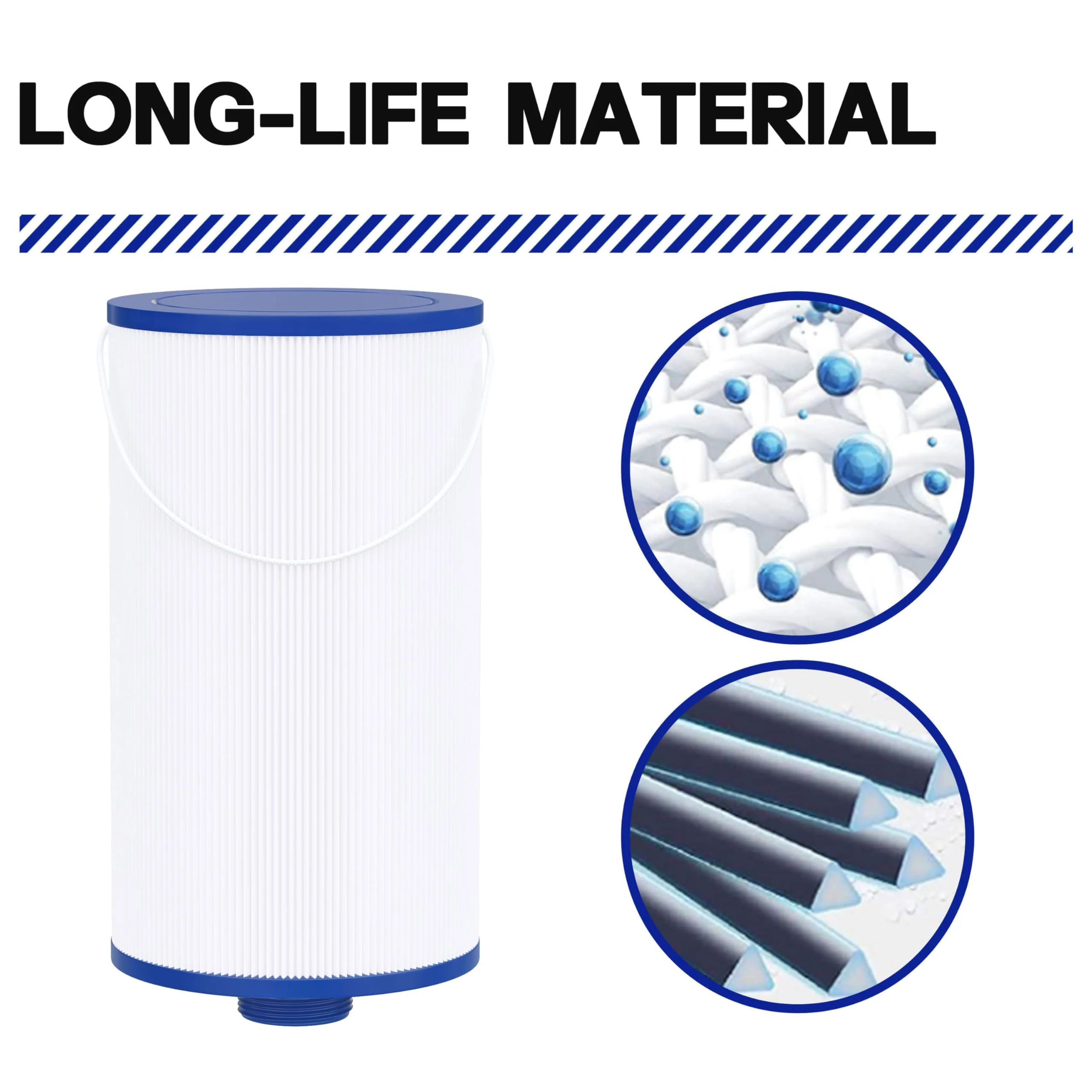 Wowreed Spa Filter Compatible with 303279, FC-2402, Free Flow, AquaTerra, Fantasy Hot Tub Filter, 1 1/2" Finer Thread (1 Pack) - Image 5