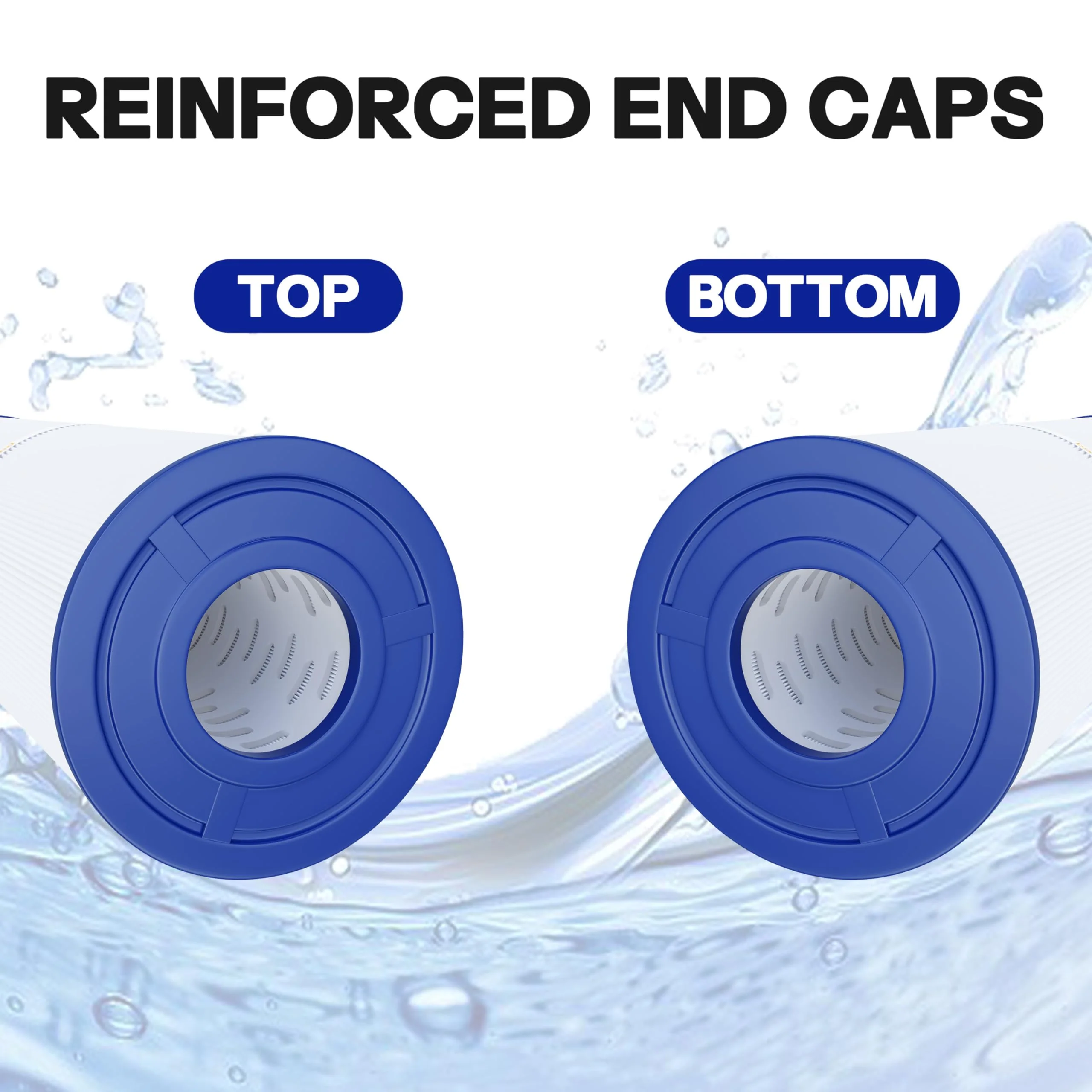 Wowreed Spa Filter Compatible with Cryspool CP-04075, PRB50-IN, C-4950, 413-212-02, FC-2390, J210/ J220/ J235/ J245/ J275, 03FIL1600, 5X13 Drop in Hot Tub Filter 2 Pack - Image 6