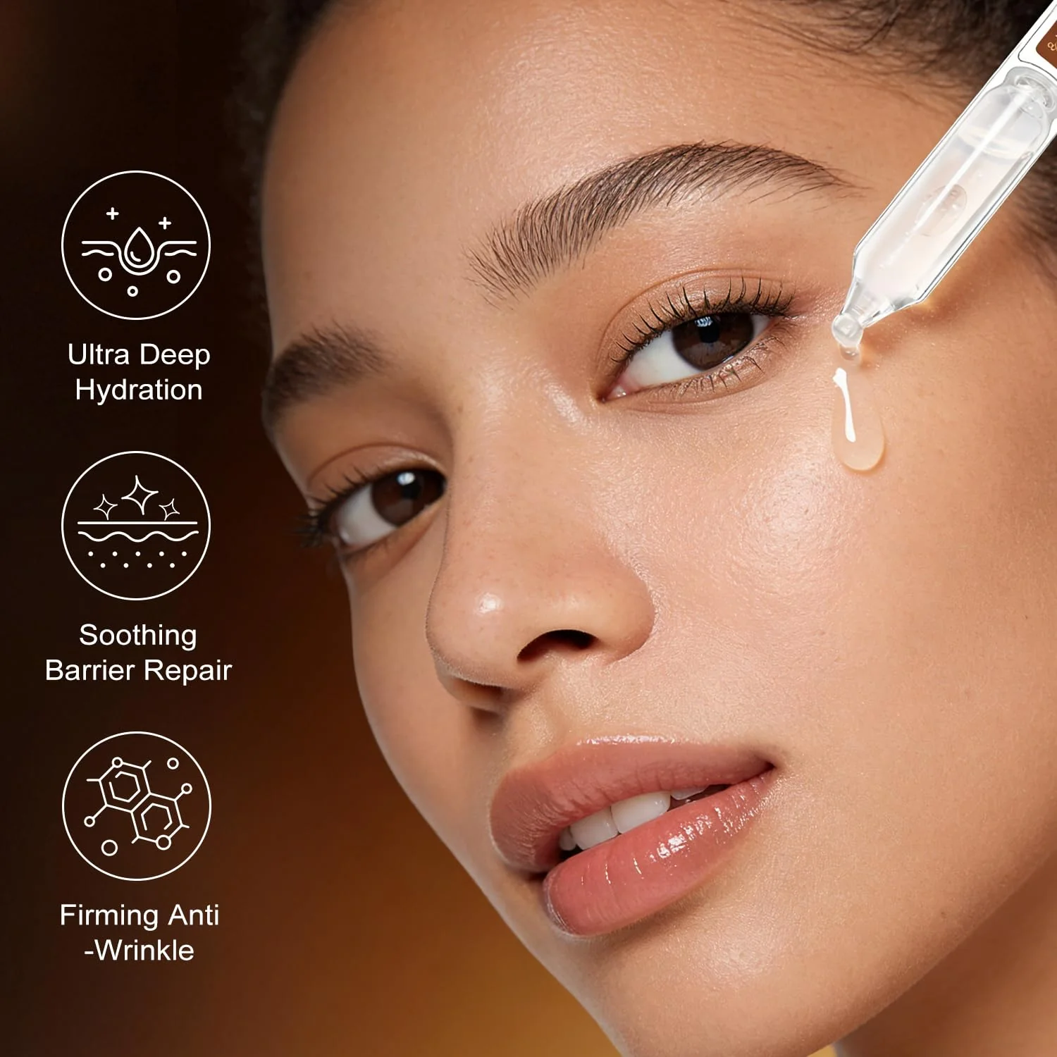 WXMX Ultra Hyaluronic Acid Serum With 8 HA Forms + Matrixyl 3000, Collagen Tri - Complex & Peptide, Multi - Layer Hydration Anti-Aging Serum, Hyaluronic Acid Serum for Face (0.05 Fl Oz (Pack of 30)) - Image 9