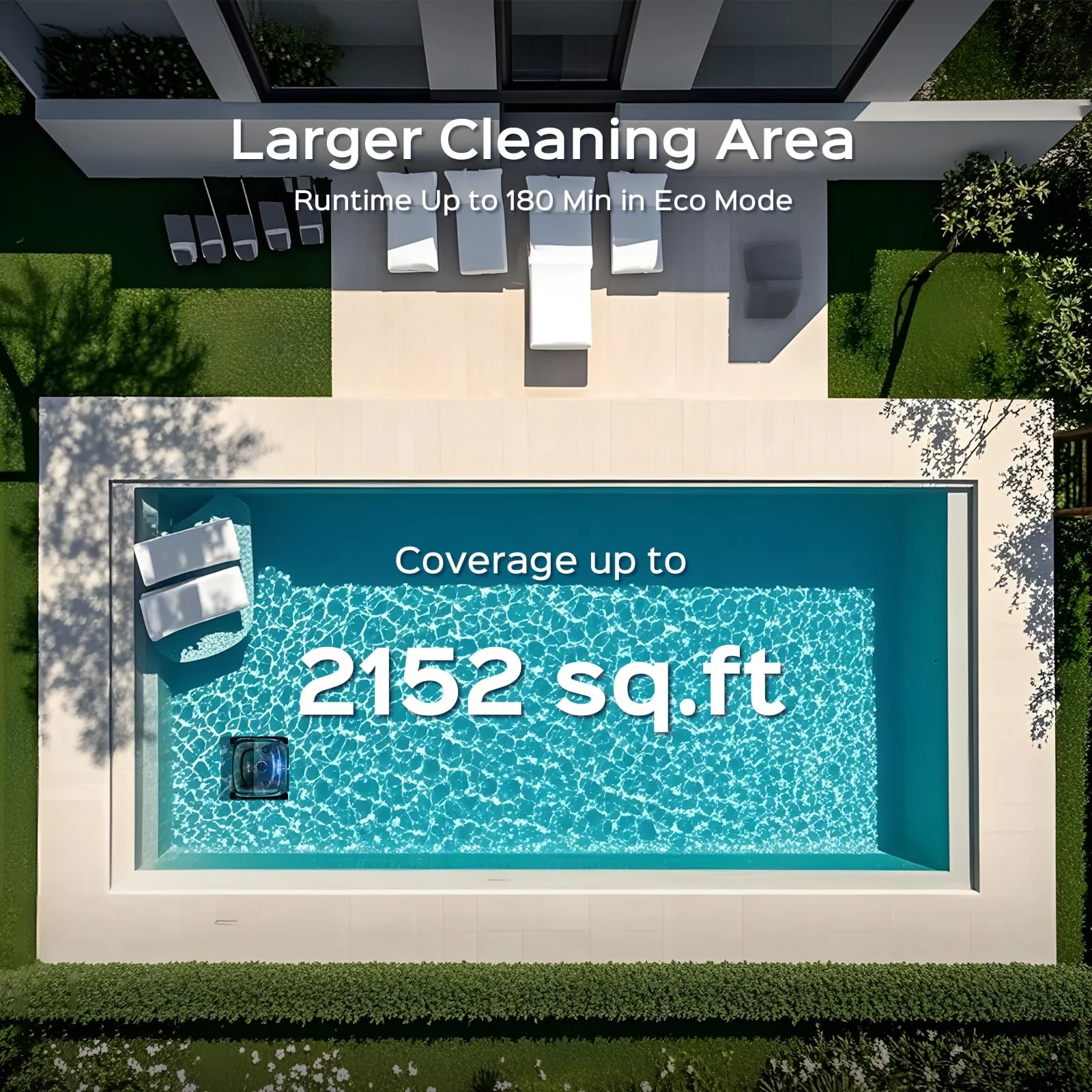 WYBOT (2026 New) C2 Vision AI Camera Robotic Pool Cleaner, Ultra-Fine Filter System Pool Robot, Powerful Suction, Wall Climbing, Waterline Cleaning, Gray Green - Image 2