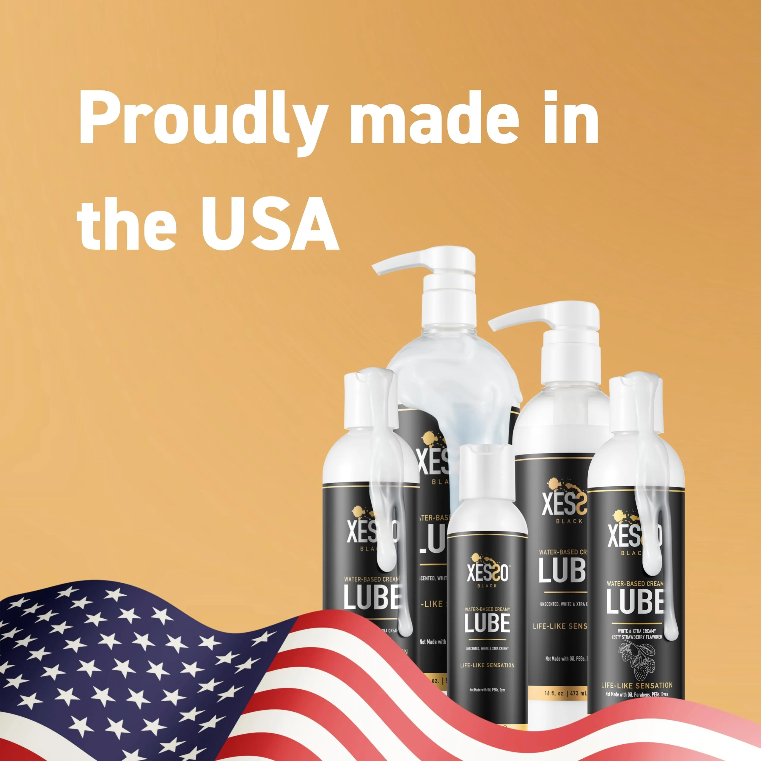 XESSO Water-Based Creamy Lube, Unscented 8.3 Fl Oz, Thick White Gel-Like Slippery Glide, Hypoallergenic for Women, Men & Couples. Made in US & Discreet Package. Package May Vary - Image 6