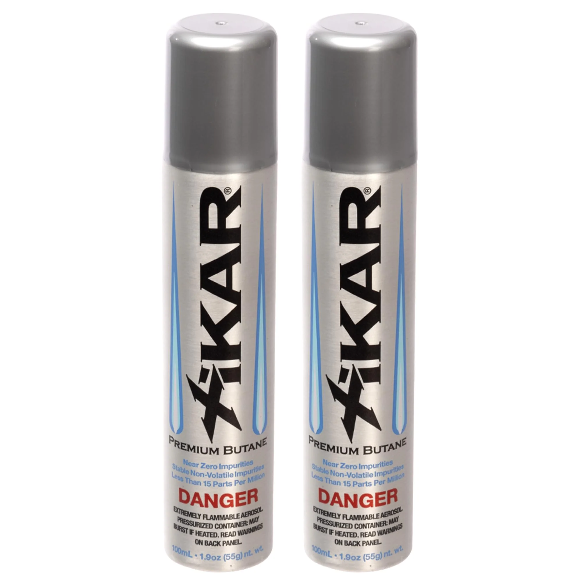 Xikar PUROFINE Premium Butane Fuel Refill (100ml) 0 Impurities - Ultra Refined, Food Grade, Culinary Butane Refill for Torch & Lighter - Jet Flame Lighter Fuel & Kitchen Torch Refills (2 Pack/1.9oz)