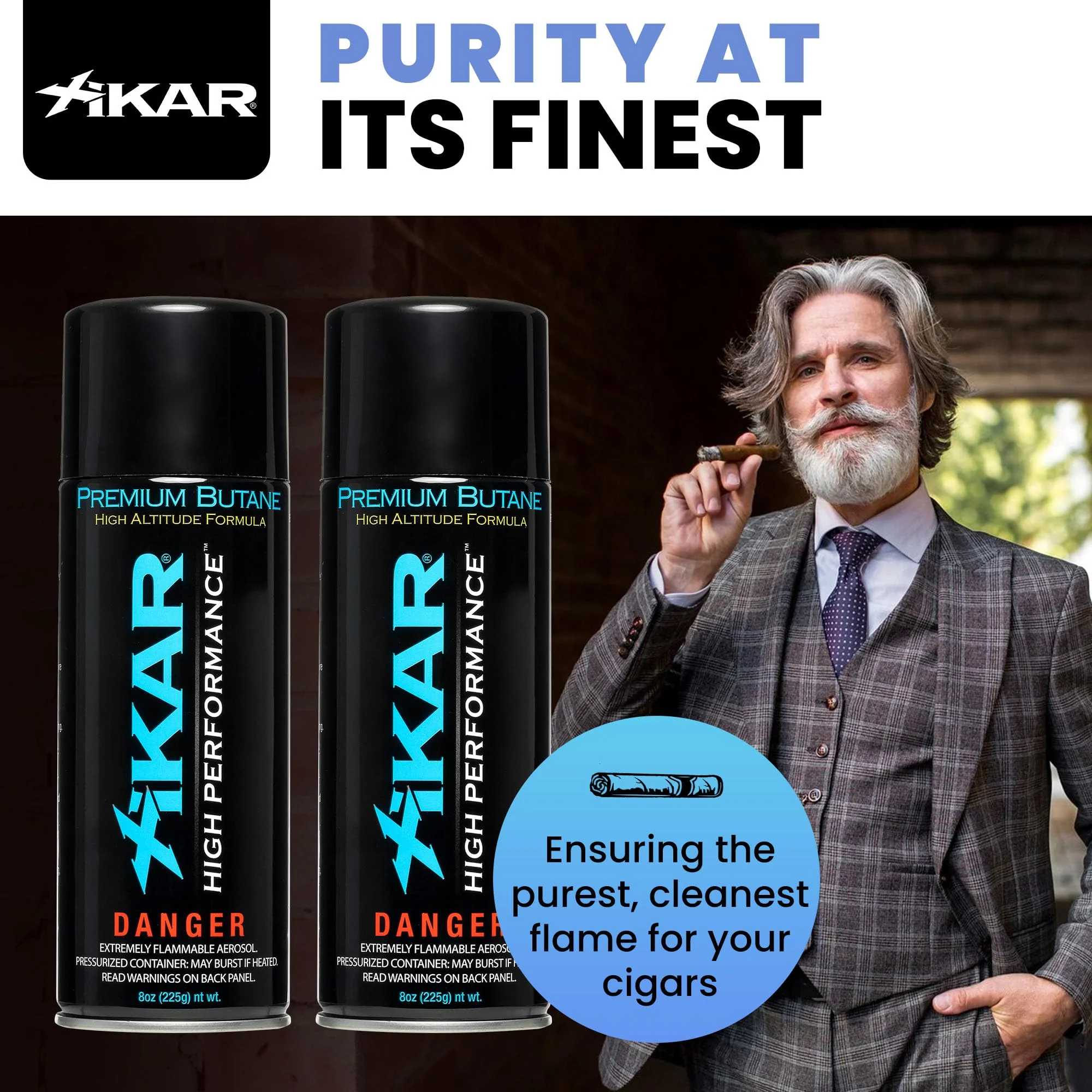 XIKAR PUROFINE Premium Butane Fuel Refill (400ml) 0 Impurities - Ultra Refined, Food Grade, Culinary Butane Refill for Torch & Lighter - Jet Flame Lighter Fuel & Kitchen Torch Refills (4 Pack/8oz) - Image 5