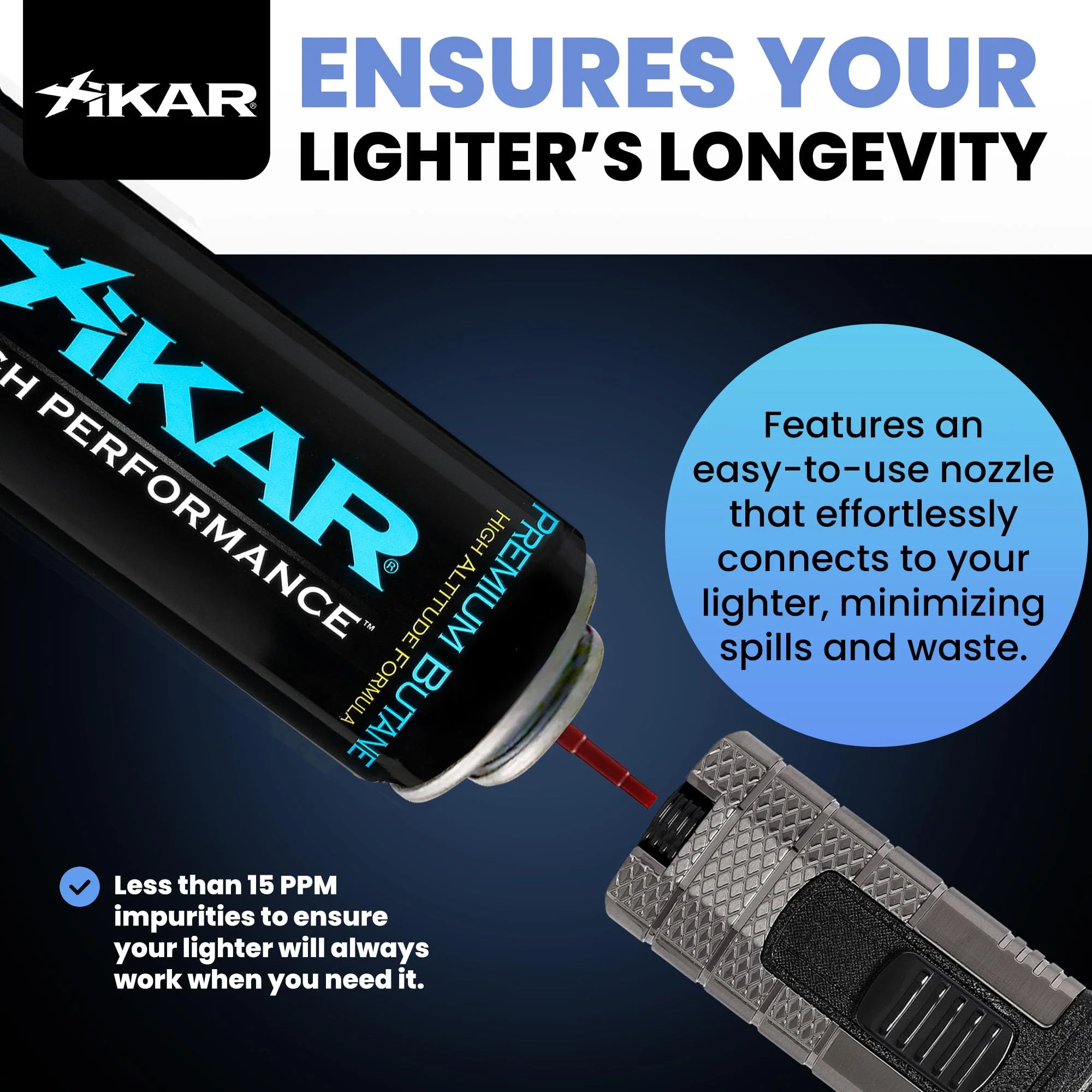 XIKAR PUROFINE Premium Butane Fuel Refill (400ml) 0 Impurities - Ultra Refined, Food Grade, Culinary Butane Refill for Torch & Lighter - Jet Flame Lighter Fuel & Kitchen Torch Refills (4 Pack/8oz) - Image 6