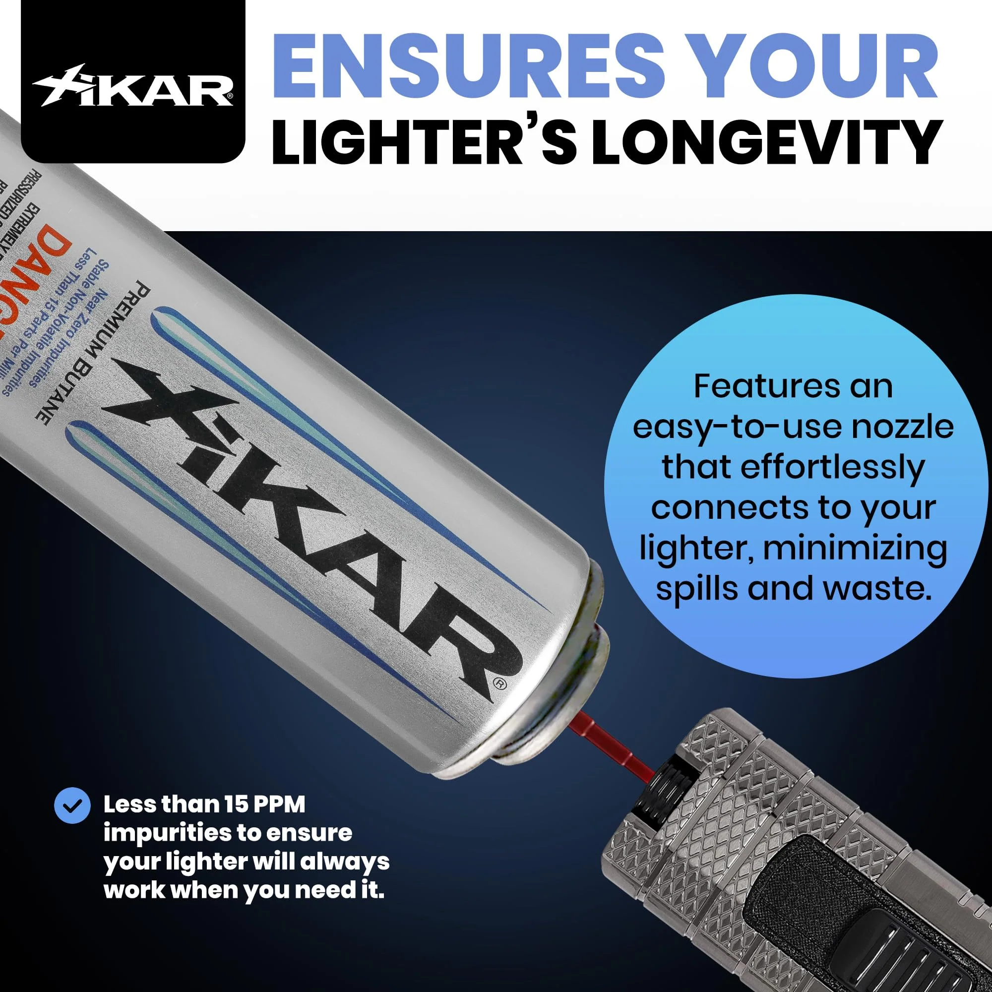 XIKAR PUROFINE Premium Butane Fuel Refill (400ml) 0 Impurities - Ultra Refined, Food Grade, Culinary Butane Refill for Torch & Lighter - Jet Flame Lighter Fuel & Kitchen Torch Refills (4 Pack/8oz) - Image 5