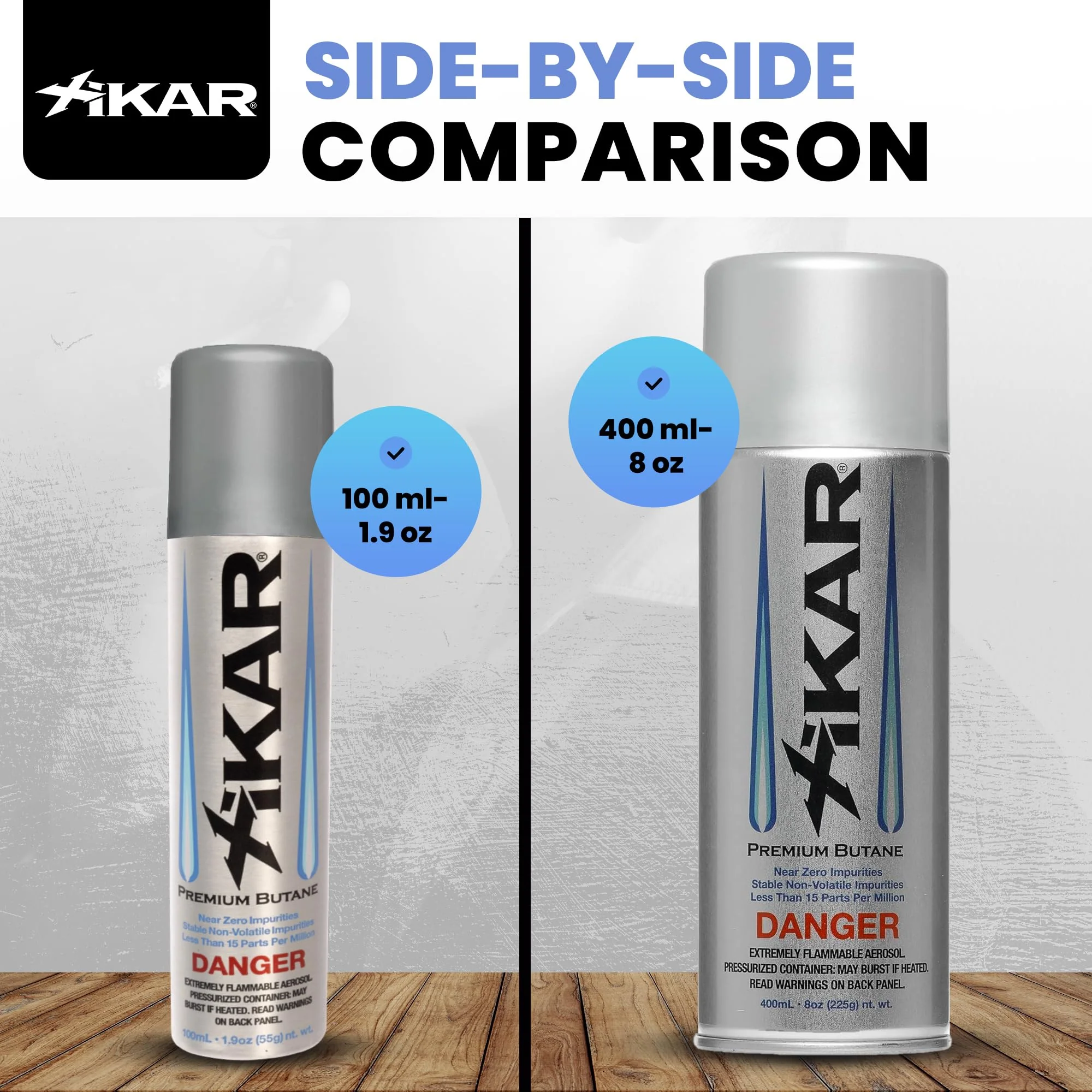XIKAR PUROFINE Premium Butane Fuel Refill (400ml) 0 Impurities - Ultra Refined, Food Grade, Culinary Butane Refill for Torch & Lighter - Jet Flame Lighter Fuel & Kitchen Torch Refills (4 Pack/8oz) - Image 6
