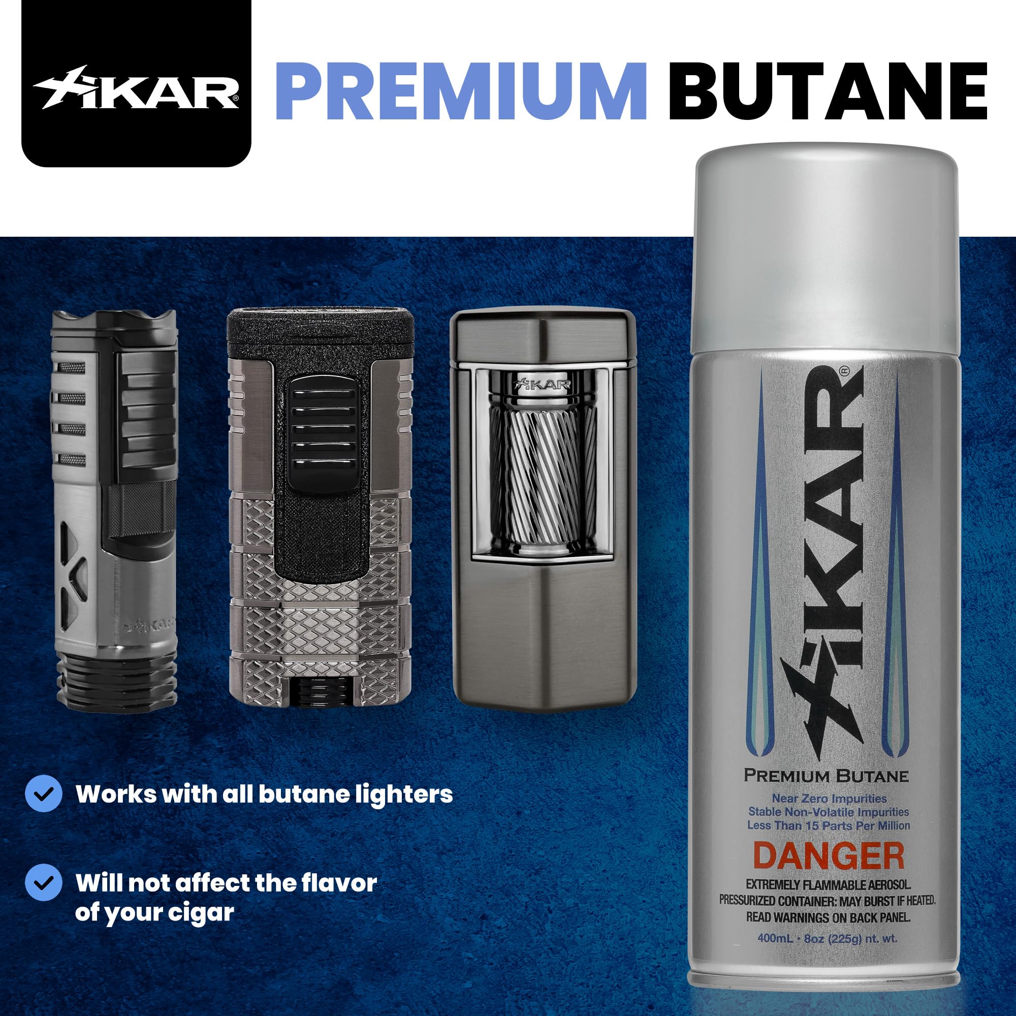 XIKAR PUROFINE Premium Butane Fuel Refill (400ml) 0 Impurities - Ultra Refined, Food Grade, Culinary Butane Refill for Torch & Lighter - Jet Flame Lighter Fuel & Kitchen Torch Refills (4 Pack/8oz) - Image 7