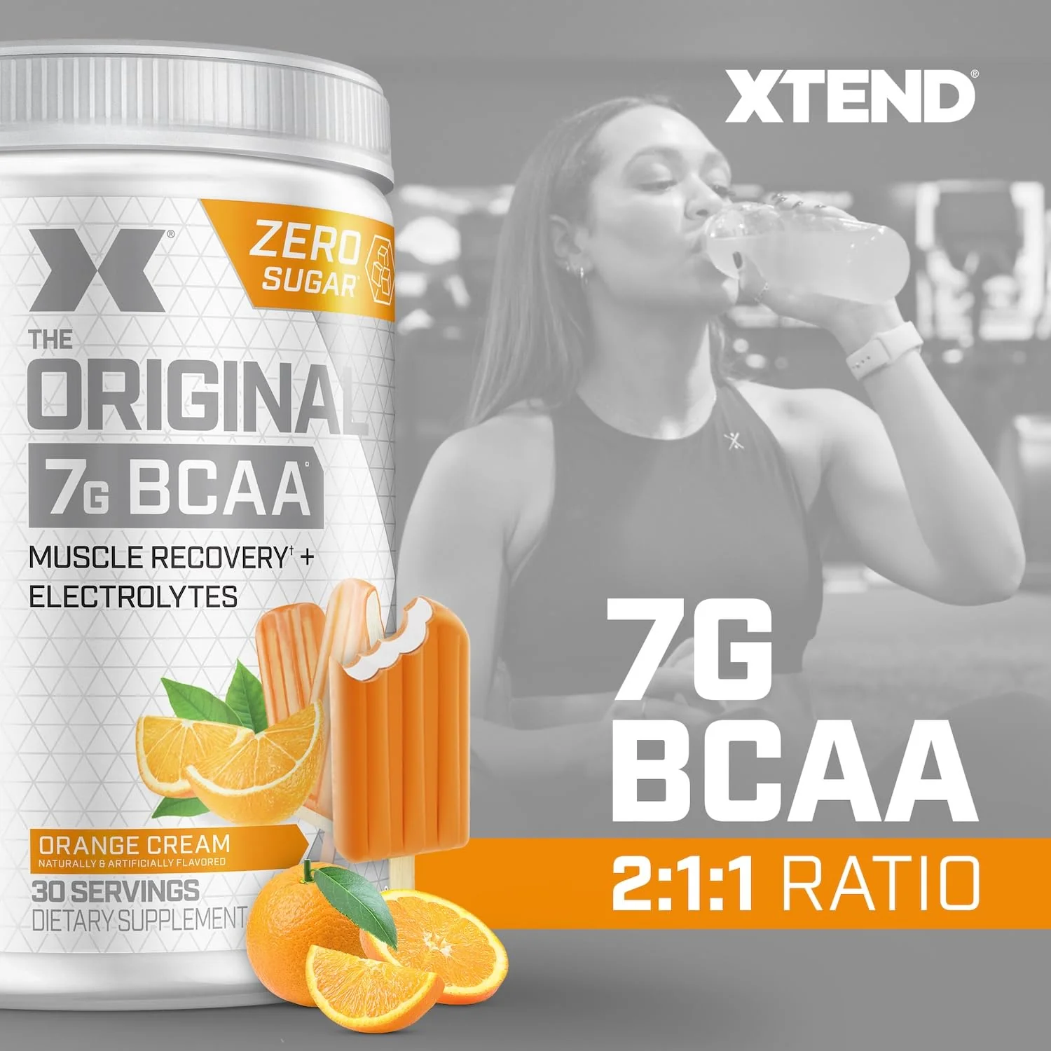 Xtend Original BCAA Powder 7g BCAA and 2.5g L-Glutamine, Sugar Free Post Workout Muscle Recovery Drink with Amino Acids for Men & Women, 30 Servings - Image 6