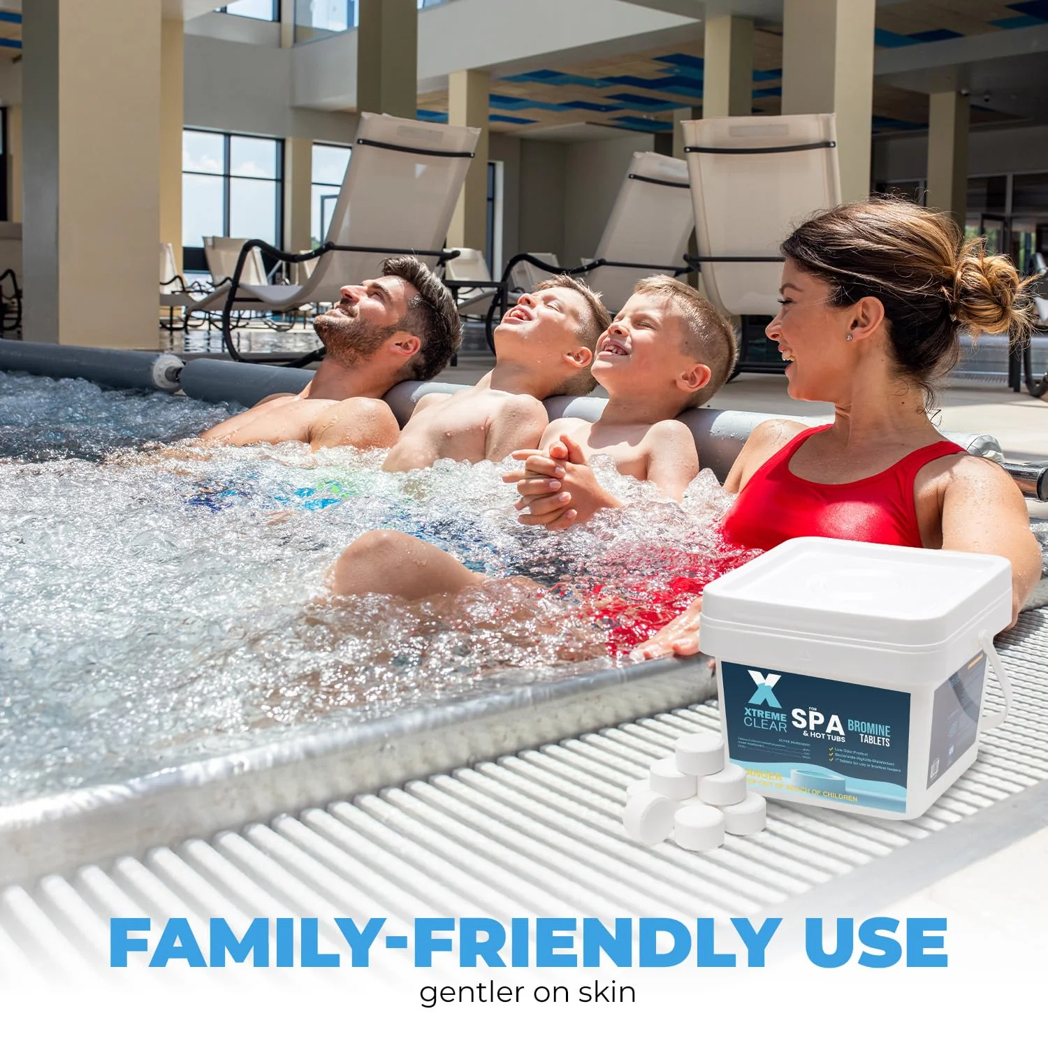 Xtremeclear Bromine Tablets for Spa & Hot Tub – 5 lbs Bottle, 1-Inch Tablets, NSF/ANSI 60 Certified, Long-Lasting Sanitizer for Clean Water - Image 4