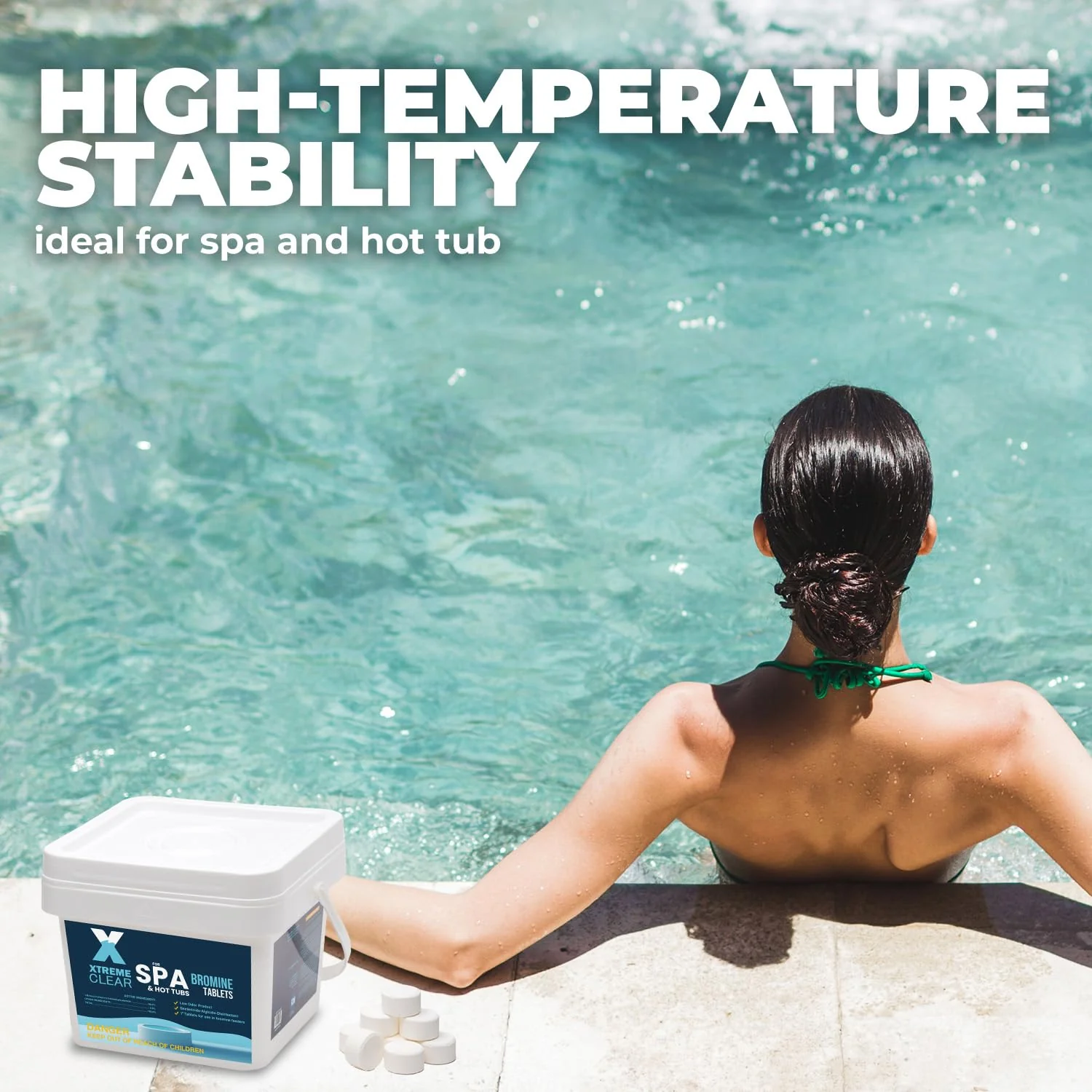 Xtremeclear Bromine Tablets for Spa & Hot Tub – 5 lbs Bottle, 1-Inch Tablets, NSF/ANSI 60 Certified, Long-Lasting Sanitizer for Clean Water - Image 5