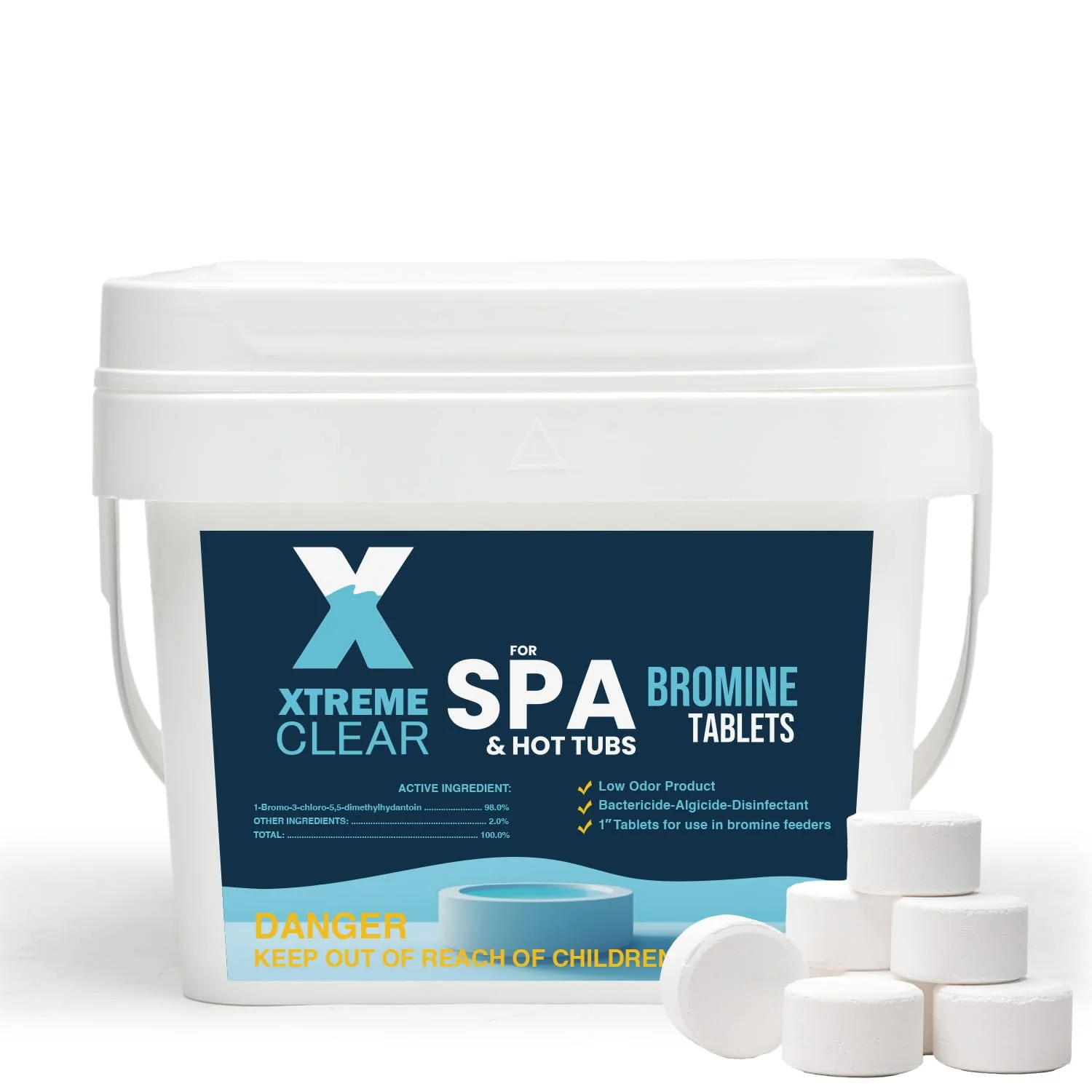 Xtremeclear Bromine Tablets for Spa & Hot Tub – 5 lbs Bottle, 1-Inch Tablets, NSF/ANSI 60 Certified, Long-Lasting Sanitizer for Clean Water - Image 7