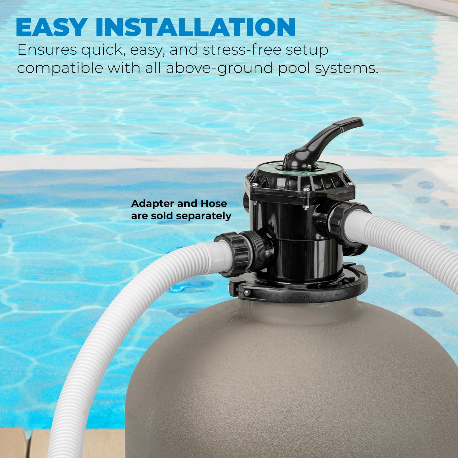 XtremepowerUS 24" Sand Filter Inground Ground Above Ground System Swimming Pool 29,400 Gallons - Image 6