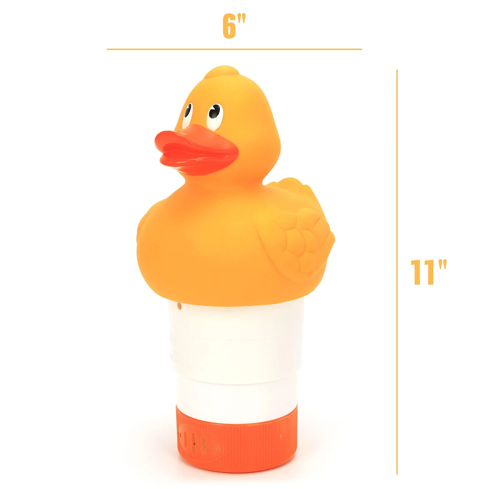XY-WQ Chlorine Floater, Floating Pool Chlorine Dispenser (Duck), Fits 1 and 3 Inch Tablets for Large and Small Pools, Hot Tub, Spa - Image 6