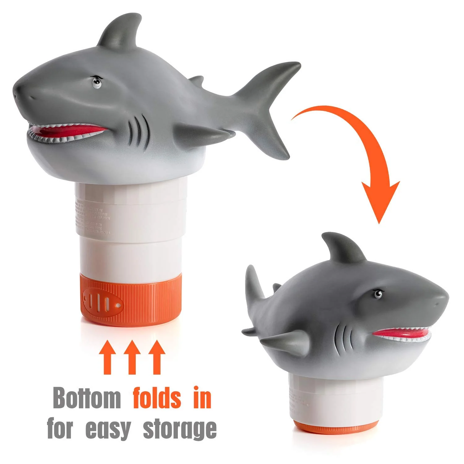 XY-WQ Chlorine Floater, Floating Pool Chlorine Dispenser (Shark), Fits 1 and 3 Inch Tablets for Large and Small Pools, Hot Tub, Spa - Image 7