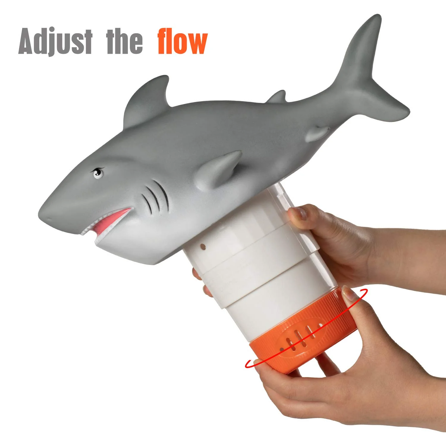 XY-WQ Chlorine Floater, Floating Pool Chlorine Dispenser (Shark), Fits 1 and 3 Inch Tablets for Large and Small Pools, Hot Tub, Spa - Image 8