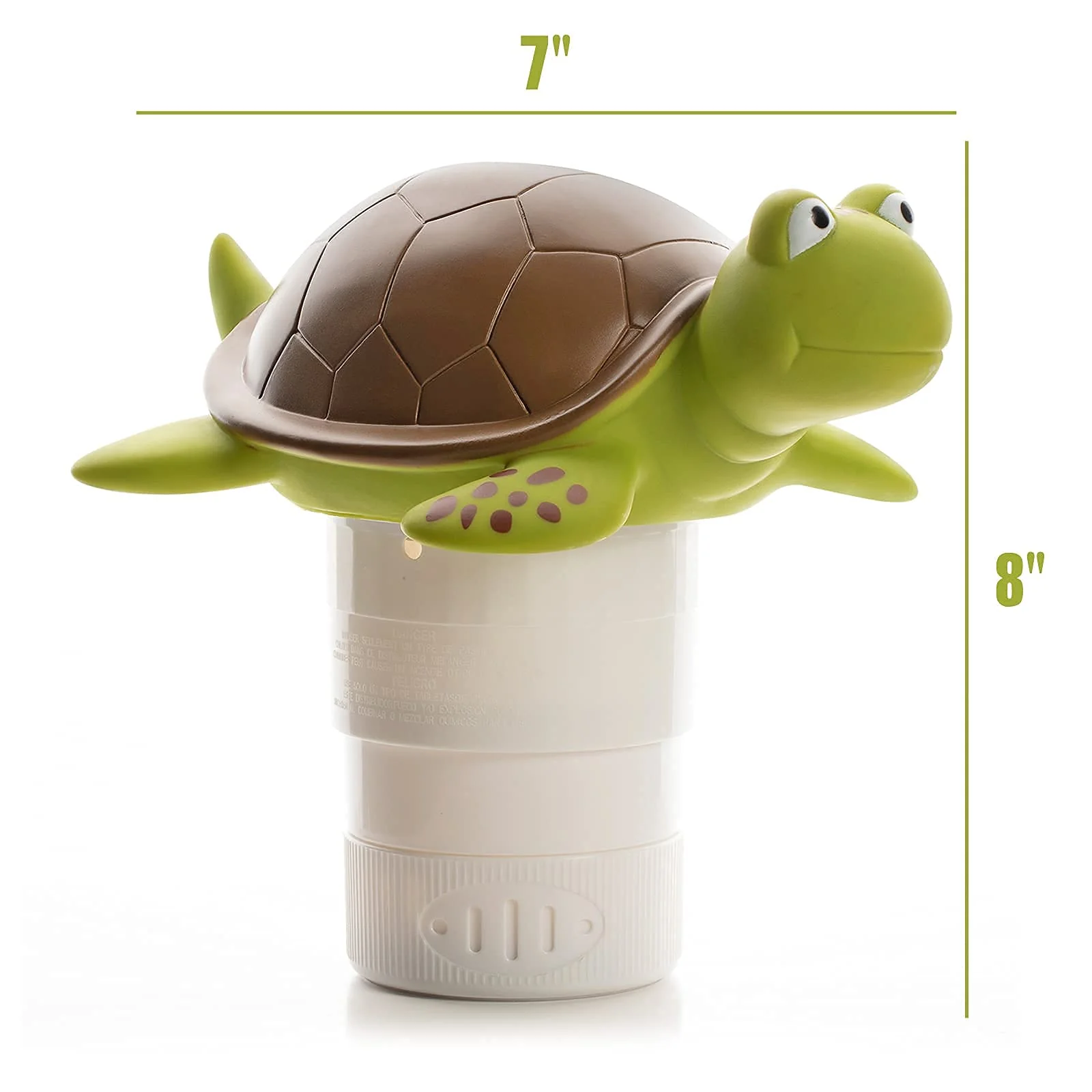 XY-WQ Chlorine Floater, Floating Pool Chlorine Dispenser (Turtle), Fits 1 and 3 Inch Tablets for Large and Small Pools, Hot Tub, Spa - Image 5