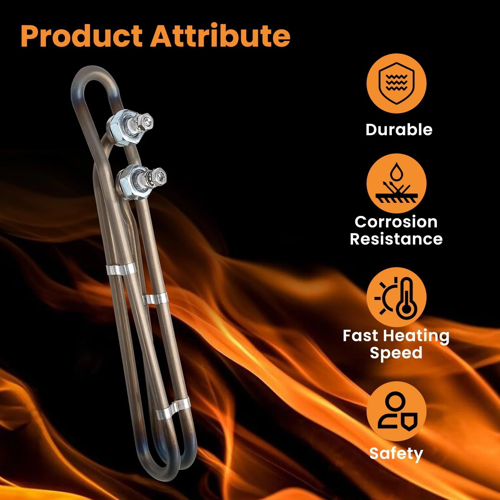 Xzionh 5.5kw 240v Hot Tub Heater Element for Balboa Spa Heater Element, Replacement Flo-Thru Universal Hot Tub Heating Element (5.5kw) - Image 4