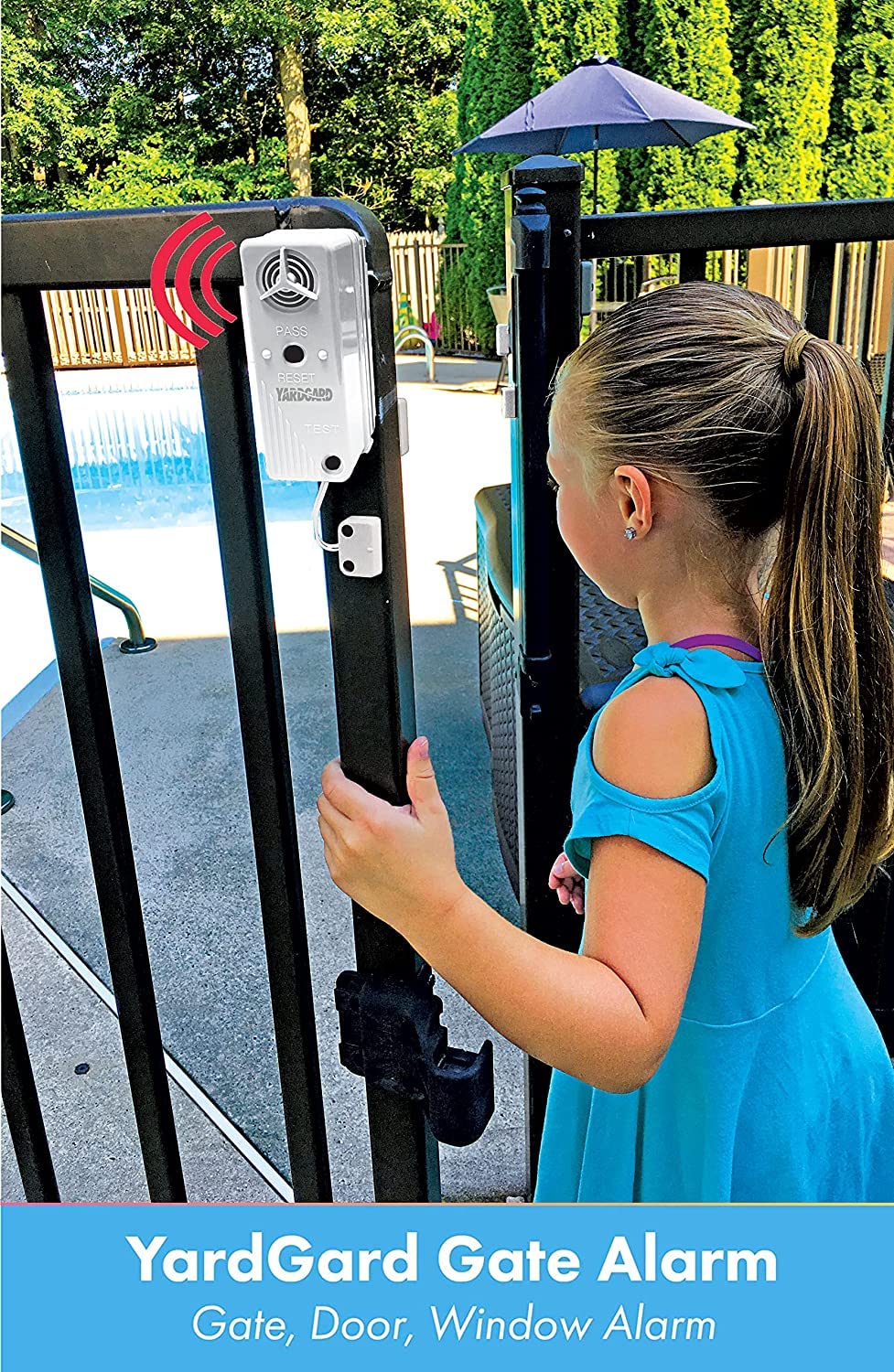 Yardgard Door and Window Pool Alarm, Child Safety UL 2017 Compliant Alarm for Pool Gates and Sliding Doors, Weatherproof, Wireless, Work as a UL Compliant Siren, ETL Certified, Easy to Install, White - Image 8