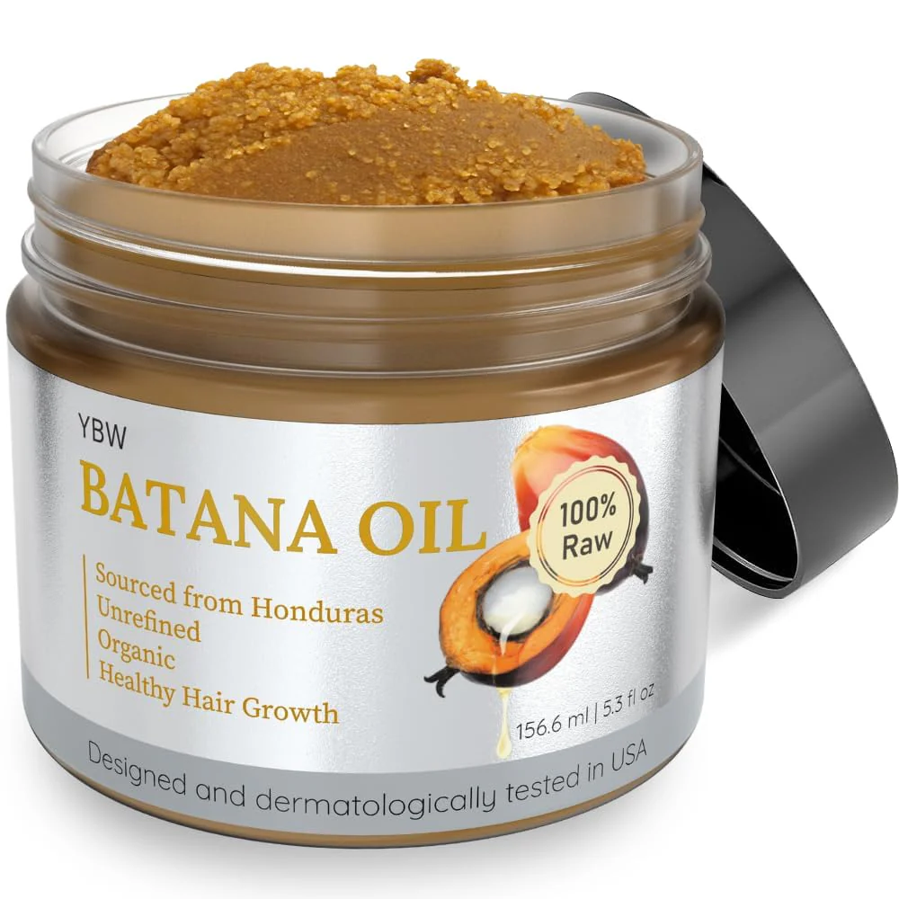 YBW Batana Oil for Hair Growth Dr. Sebi Organic, Natural, Pure and 100% Raw Batana Oil Paste from Honduras - Botana Enhances Hair Thickness, Prevents Loss for Men and Women - Image 2