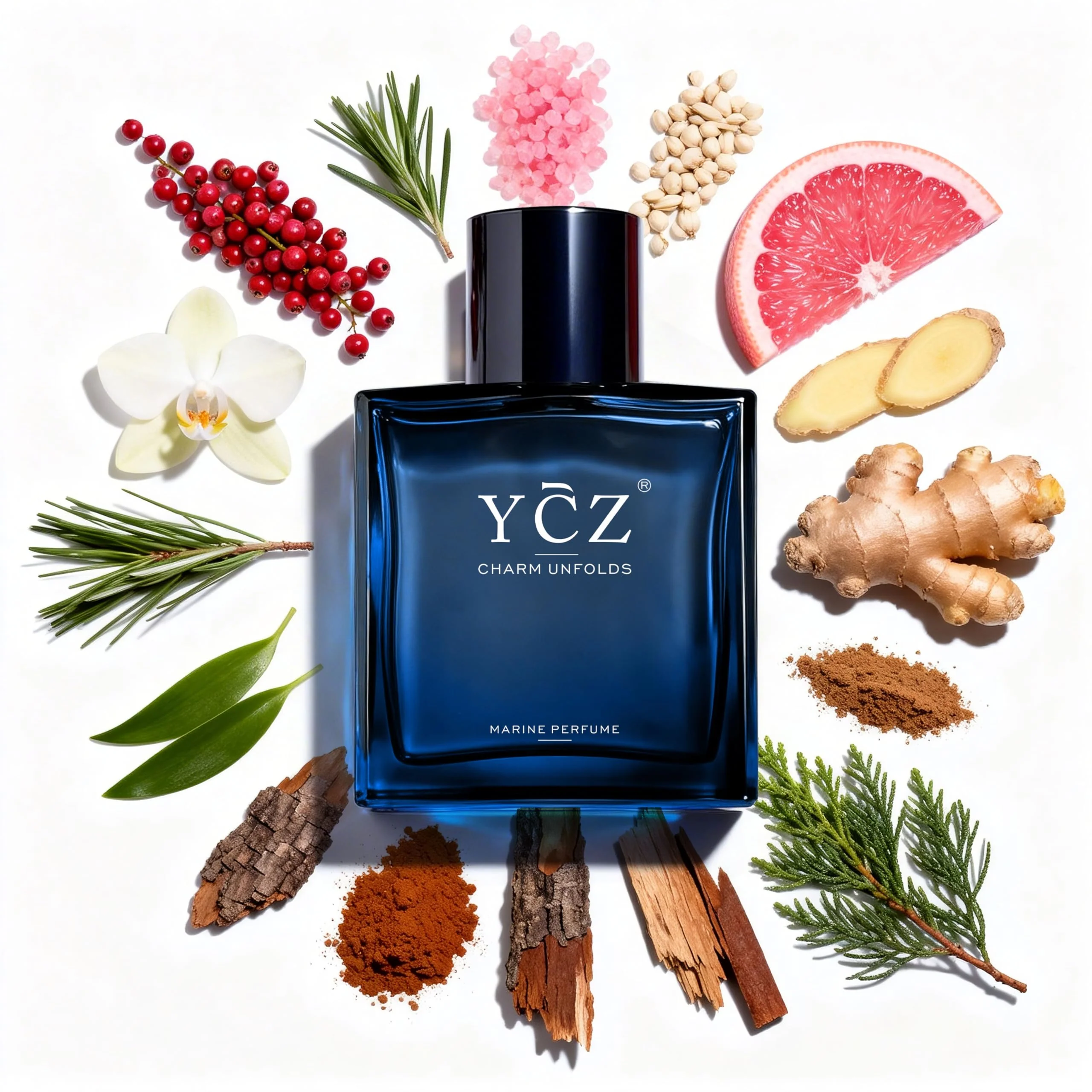 Ycz Charm Unfolds Marine Perfume for Men, 1.7 oz. Long Lasting Eau De Parfum Cologne For Men, Oriental Woody Fragrance - Ideal Special Occasions, Making it the Ideal gentlemen’s Gift - Image 2