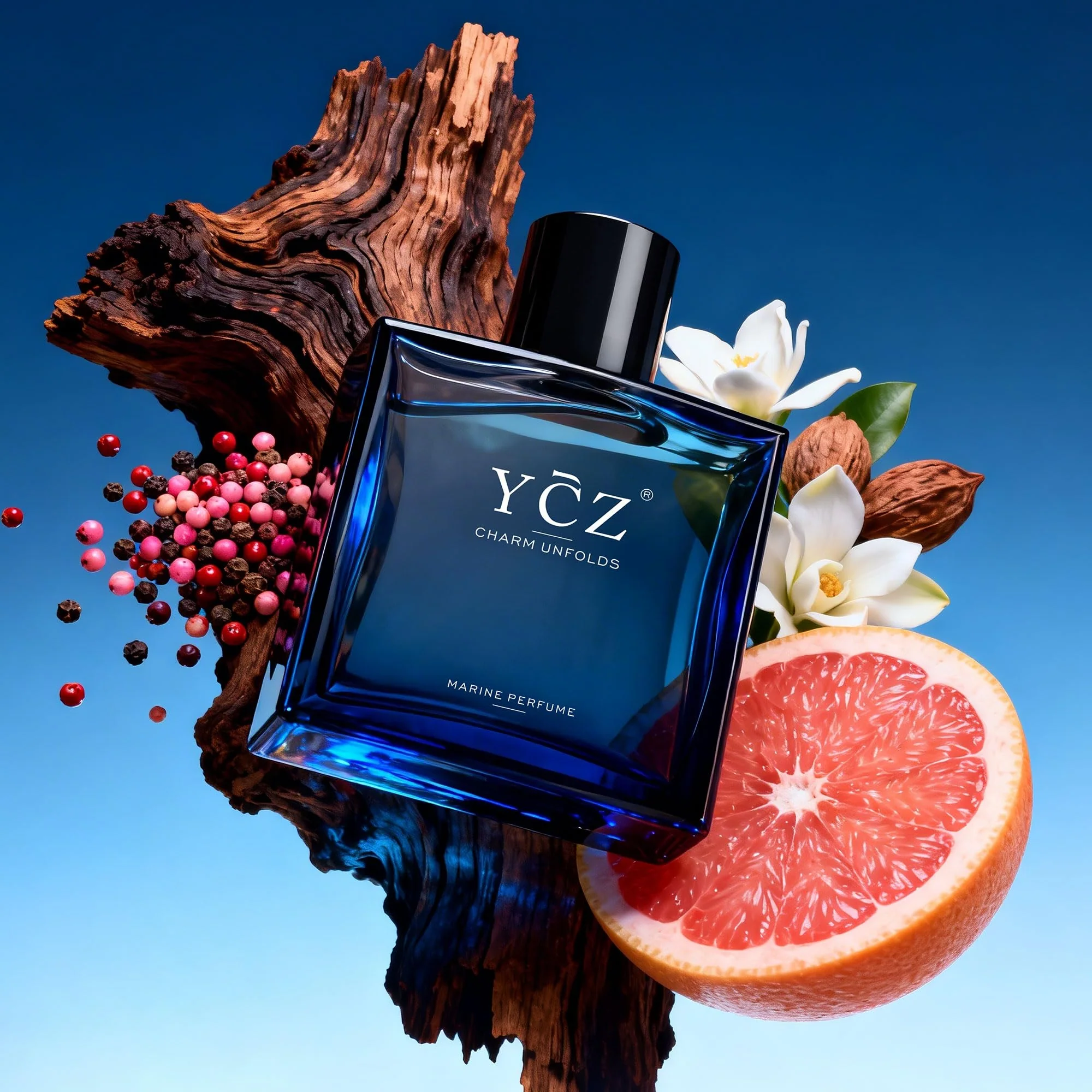 Ycz Charm Unfolds Marine Perfume for Men, 1.7 oz. Long Lasting Eau De Parfum Cologne For Men, Oriental Woody Fragrance - Ideal Special Occasions, Making it the Ideal gentlemen’s Gift - Image 3