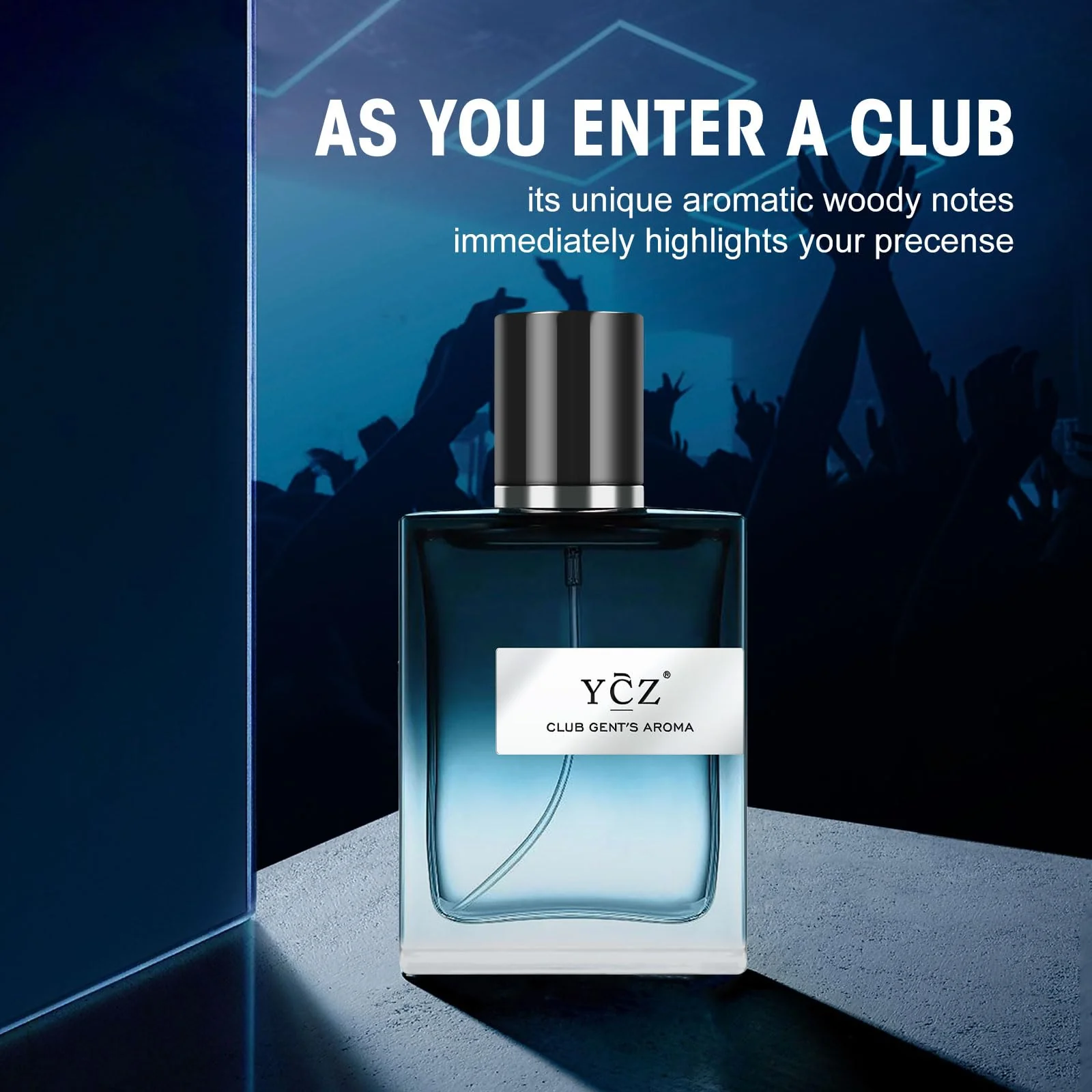 Ycz CLUB GENT'S AROMA Perfume Men, Eau de Parfum Spray, Nightclub Essential Long-Lasting Fragrance, Men's Cologne with Aromatic Woody Notes of Mint, Lemon, Special Occasions Daily Elegance - Image 6