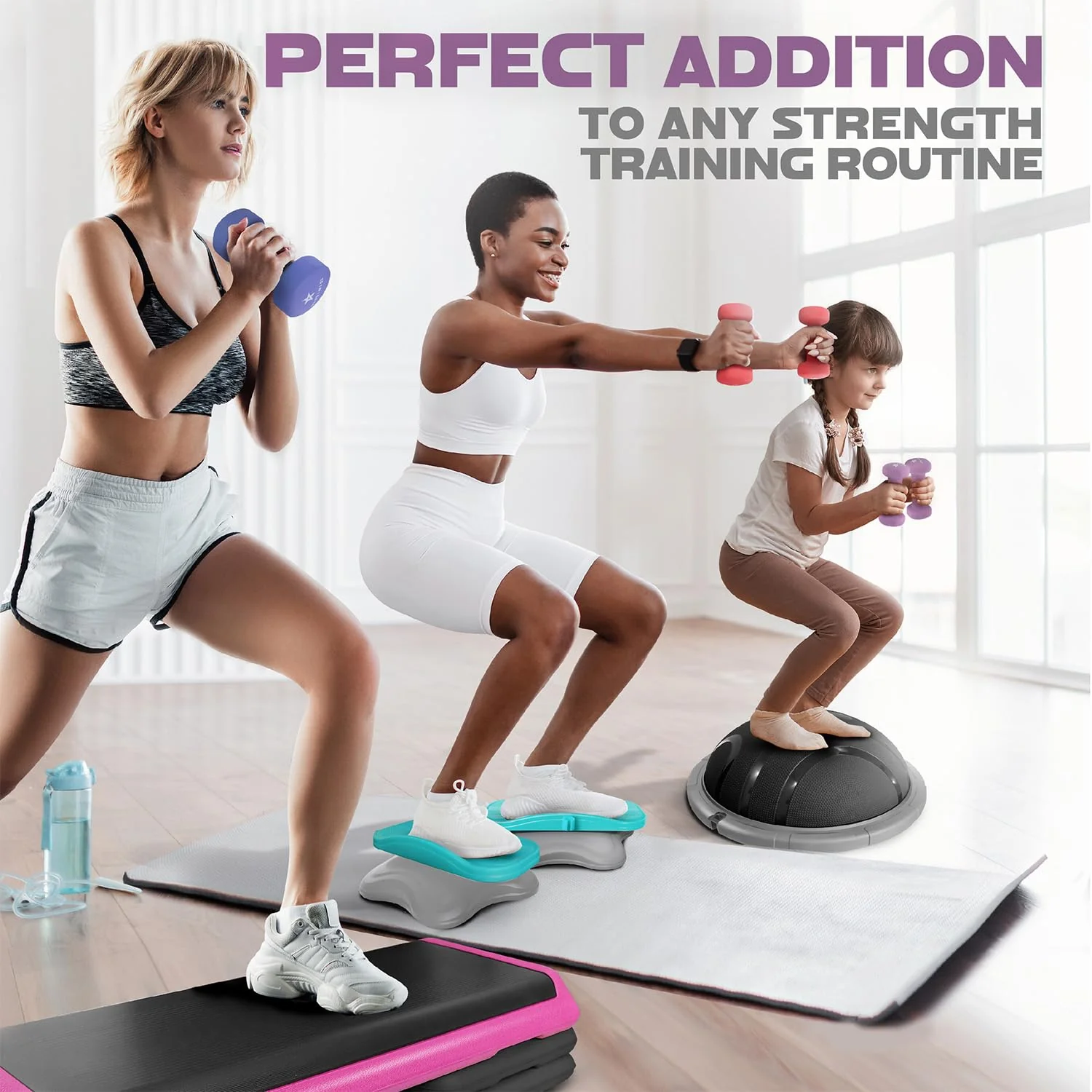 Yes4All Exercise amp Fitness Ibs Yes4All Non Slip Hexagon 2lbs Neoprene Dumbbell Set for Muscle Toning Stren, A-Purple-2 lbs , 2 Pair US - Image 4