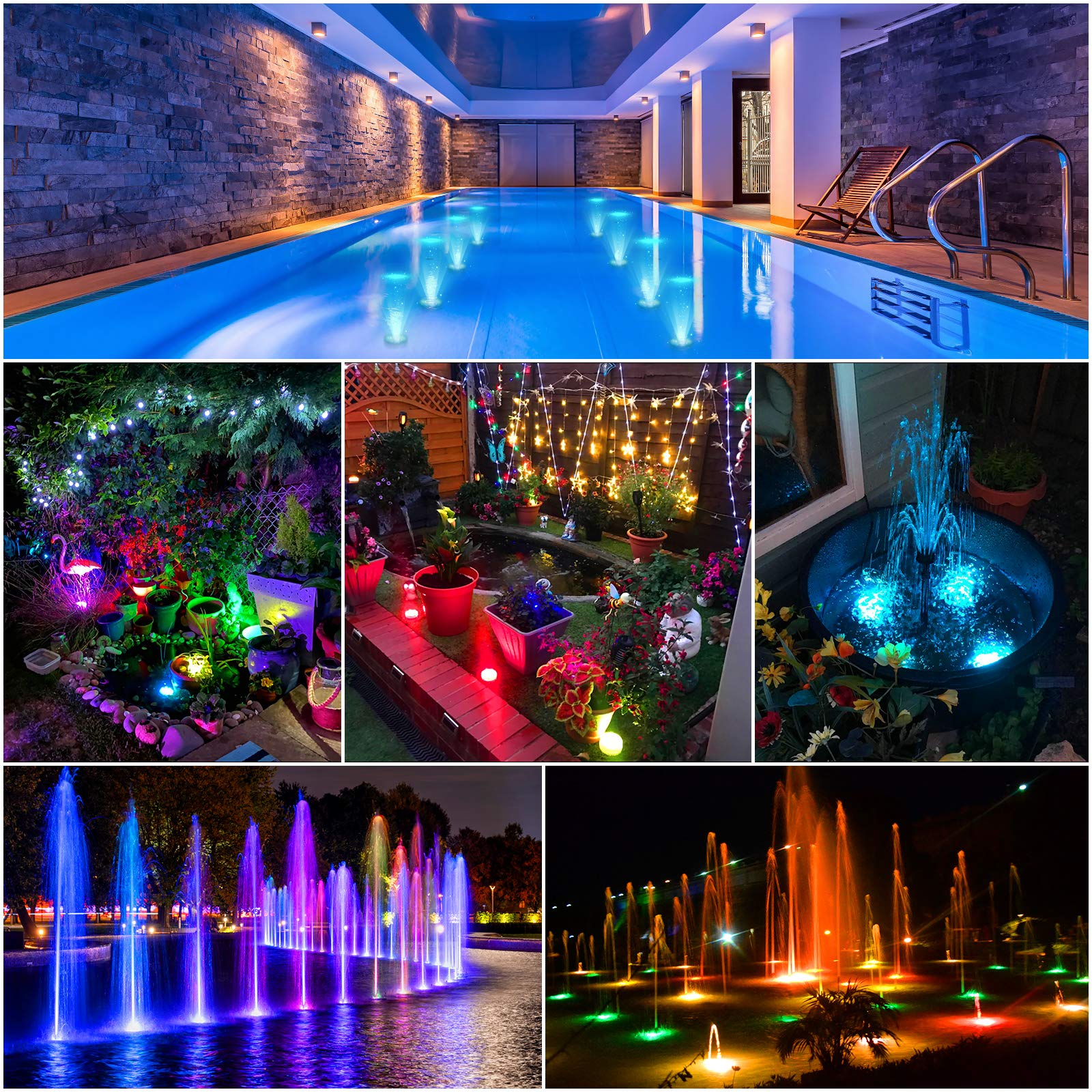 YiaMia Submersible Led Battery Operated Spot Lights with Remote, Decorative Fish Bowl Small Lamps for Aquarium Vase Base Pond Wedding Halloween Party (4 Pack) - Image 5