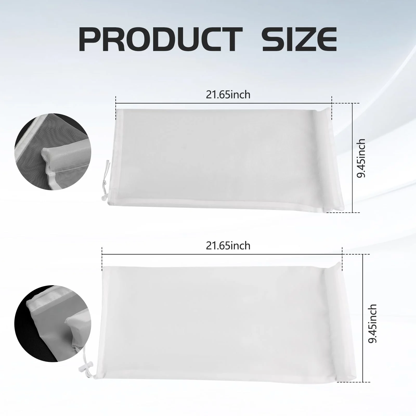 YIBEICO 2 PCS Replacement Filter Bags for KOKIDO XTROVAC 410 for XTROVAC 910, 250 Microns and 75 Microns Filter Bags Set - Image 2