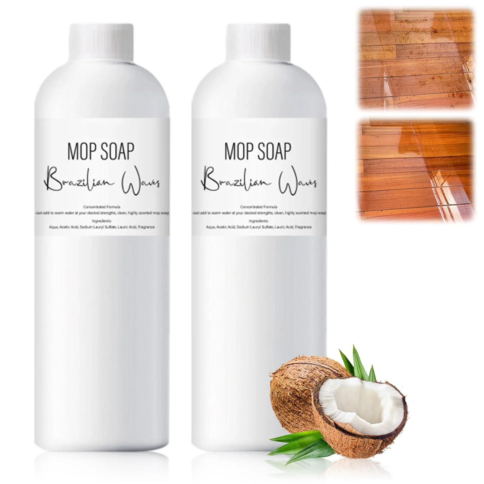 Yicengy 2Pcs Brazilian Waves Mop Soap, New Mop Soap For Floor Cleaning, Mop Soaps Brazilian Wave, Multisurface Bathroom & Kitchen Cleaner Supplies (120ML)