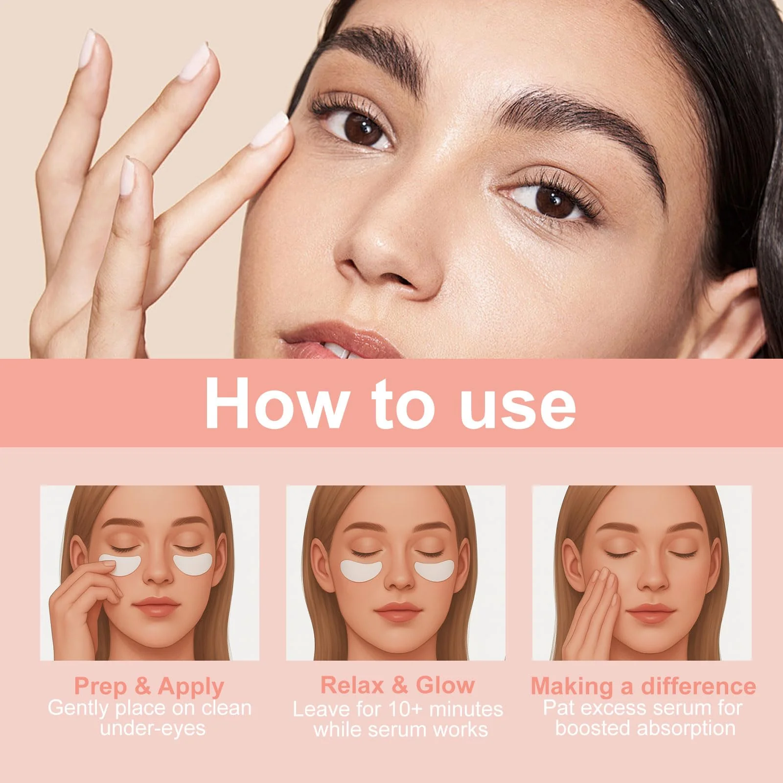 YLOTRE Novalift Micro Eye Patches, Under Eye Patches for Puffy Eyes, Dark Circles & Fine Lines, Deeply Hydrating Anti-Wrinkle Patches, Smooth Application Forehead & Smile Line Patches (2) - Image 2