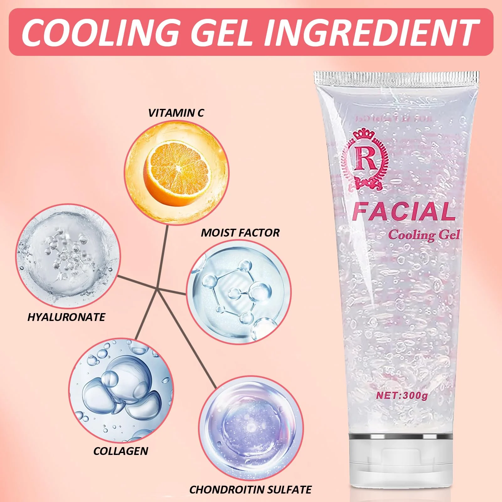 YMEYFAN 3PCS Conductive Gel, Cooling Gel for Salon Hair Removal Machine Skin Care, Moisturizing Hydrating Suitable for Facial Device for Women and Men in Body or Face Cools (900ML) - Image 5